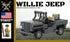 WWII Willys Jeep with American Rifleman Soldier Minifigure - Bricks At War