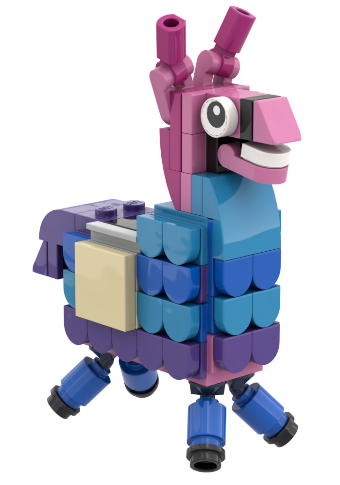 Party Llama - Custom Building Set using LEGO parts, B3 Customs