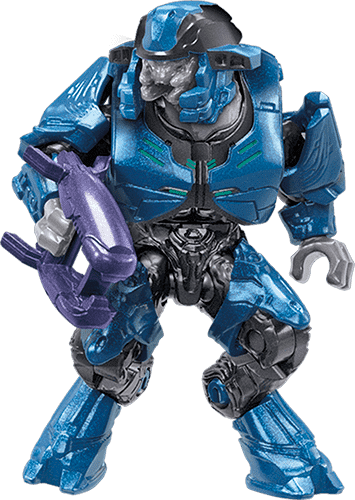 Elite Minor (Blue Armor) - Mega Construx HALO Micro Figure, Universe Series 3 (2024)