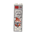 LEGO minifigure with a hood and red design in carbonite custom item on a white background