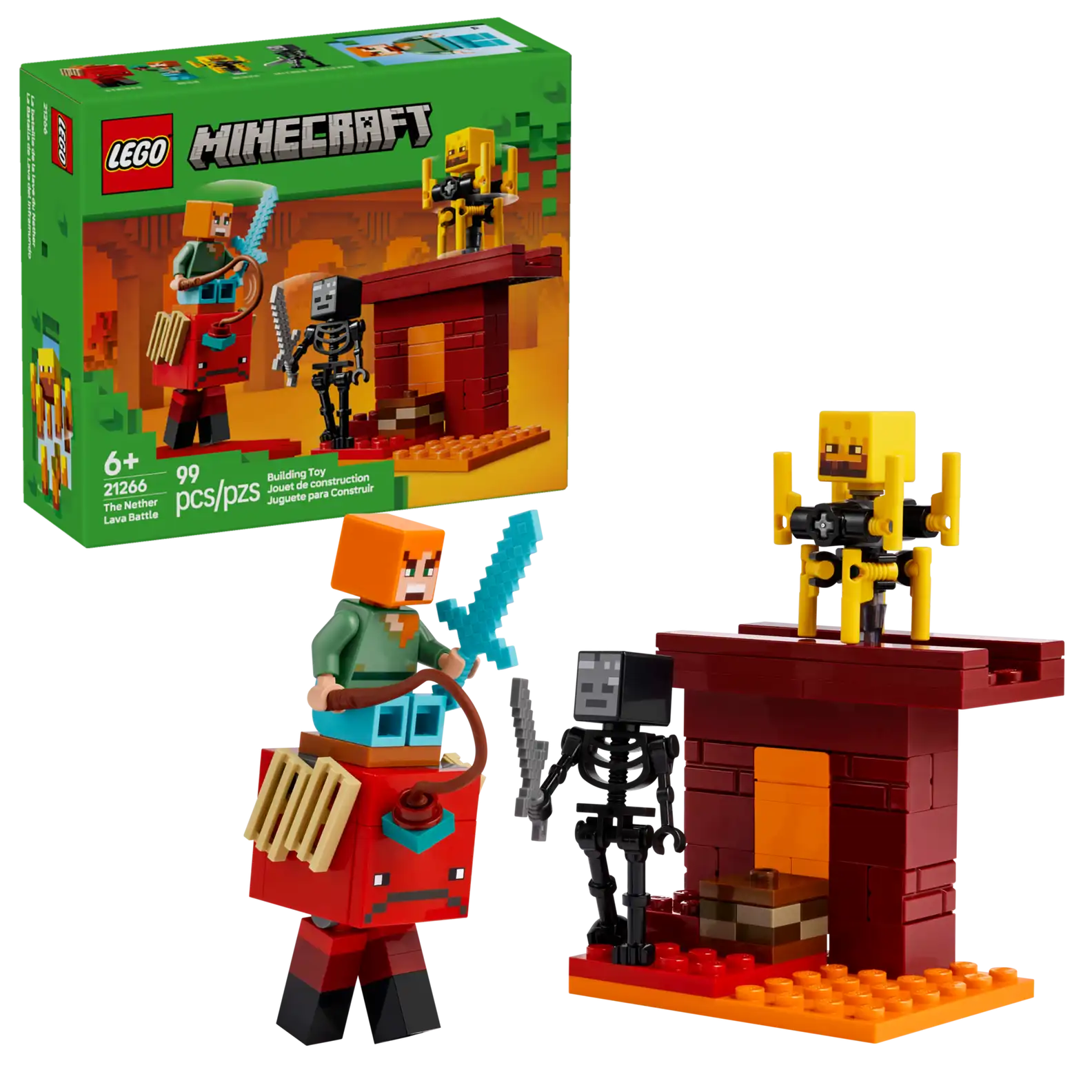 LEGO Minecraft The Nether Lava Battle (21266)