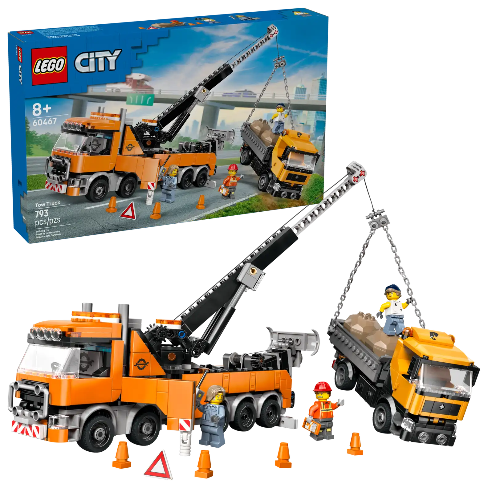 LEGO City Heavy-Duty Recovery Tow Truck with Crane Set (60467)