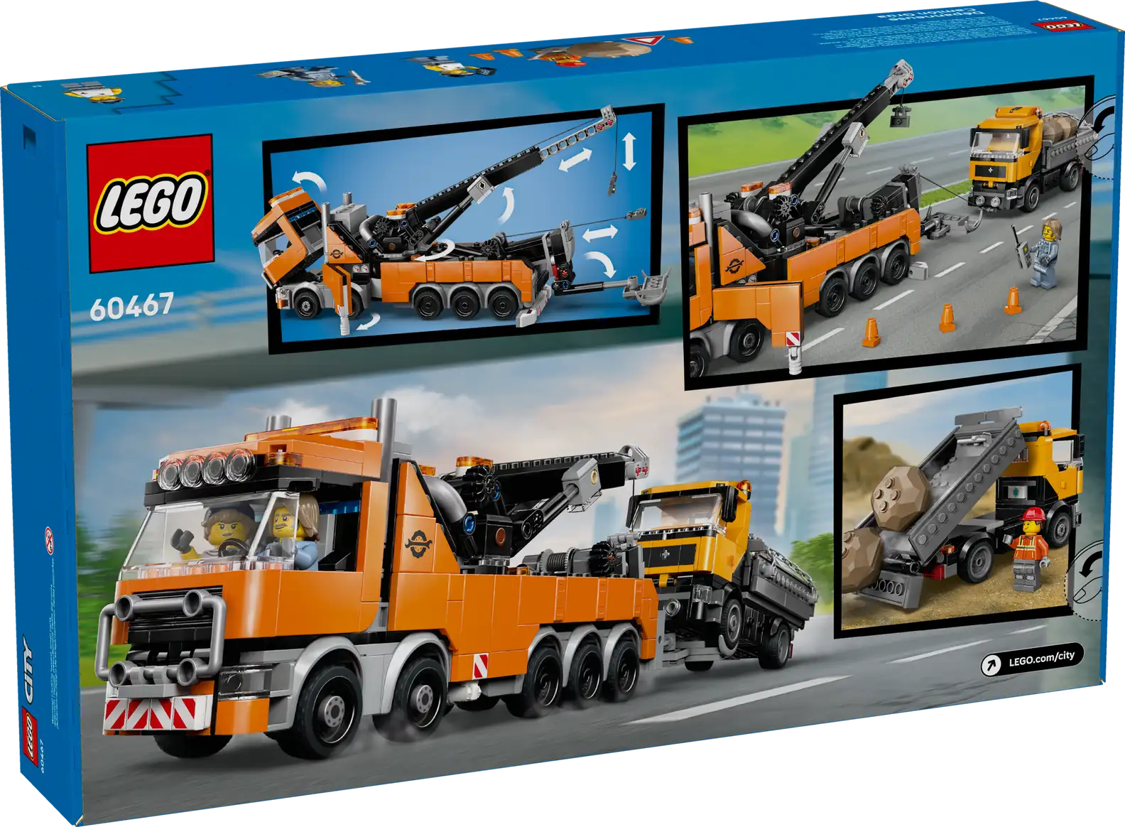 LEGO City Heavy-Duty Recovery Tow Truck with Crane Set (60467)