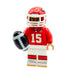 #15 Chiefs Football Player Minifig made using LEGO parts - B3 Customs