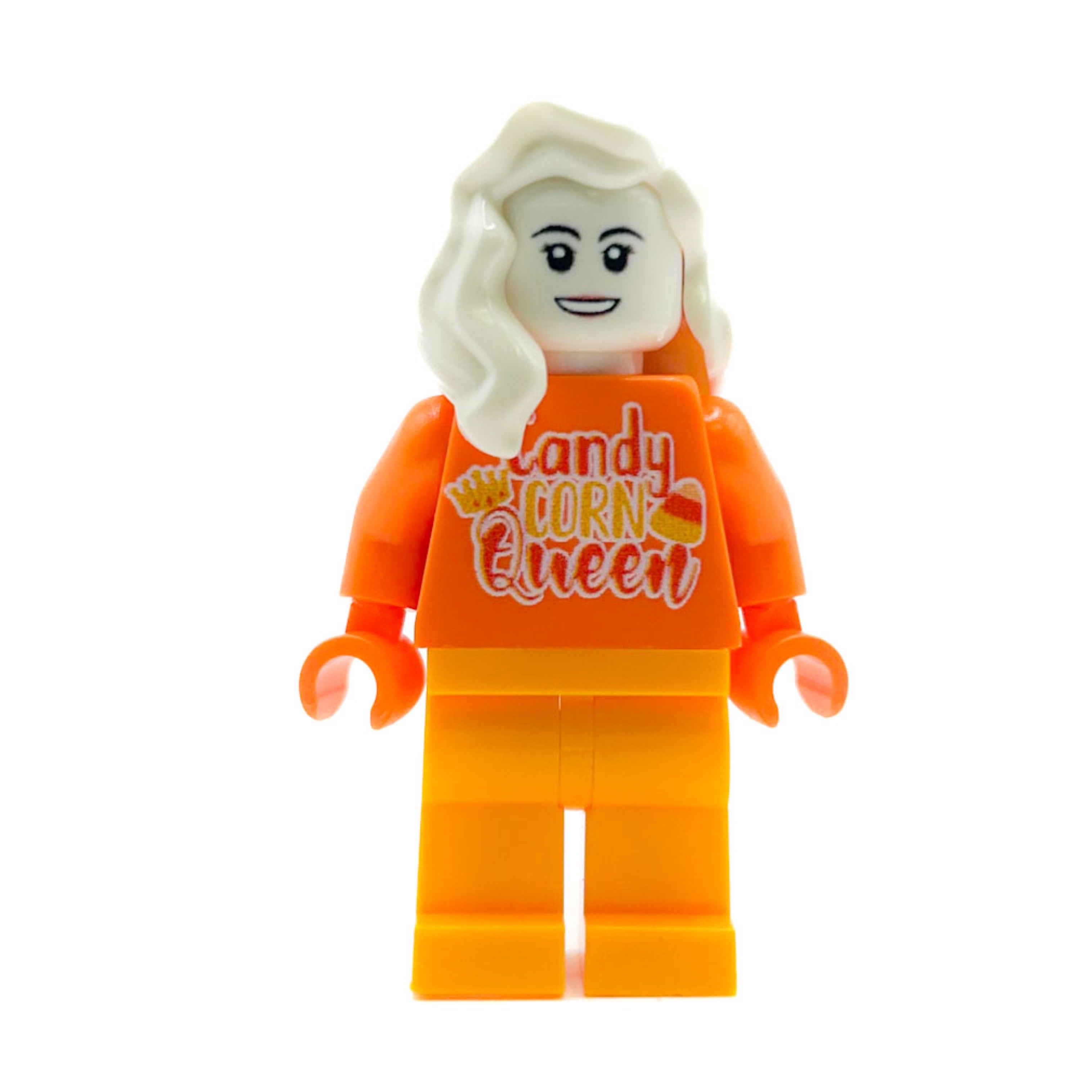 EXCLUSIVE! Candy Corn Queen Custom Minifig made using LEGO parts