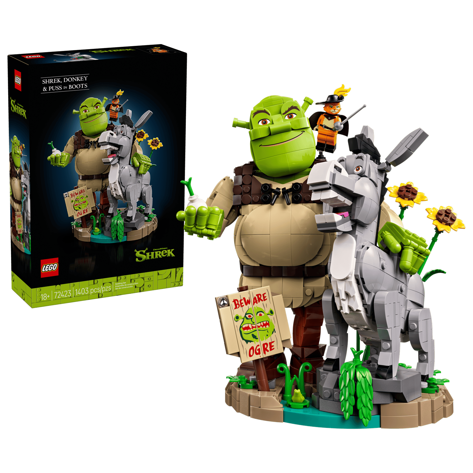 LEGO Shrek, Donkey & Puss in Boots Set (72423)