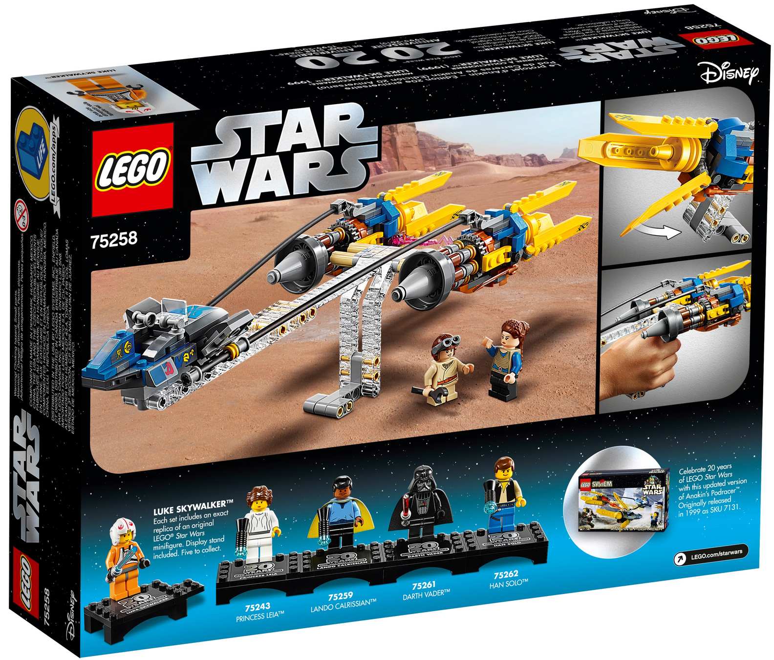 LEGO Star Wars Anakin’s Podracer - 20th Anniversary Edition Set (75258)