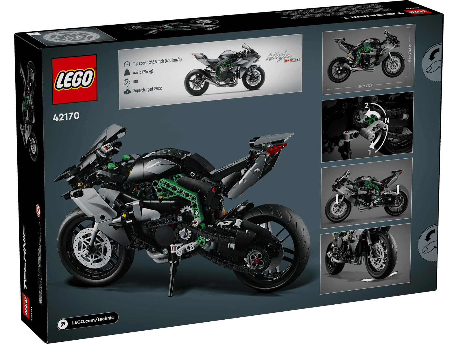 LEGO Technic Kawasaki Ninja H2 R Set (42170)