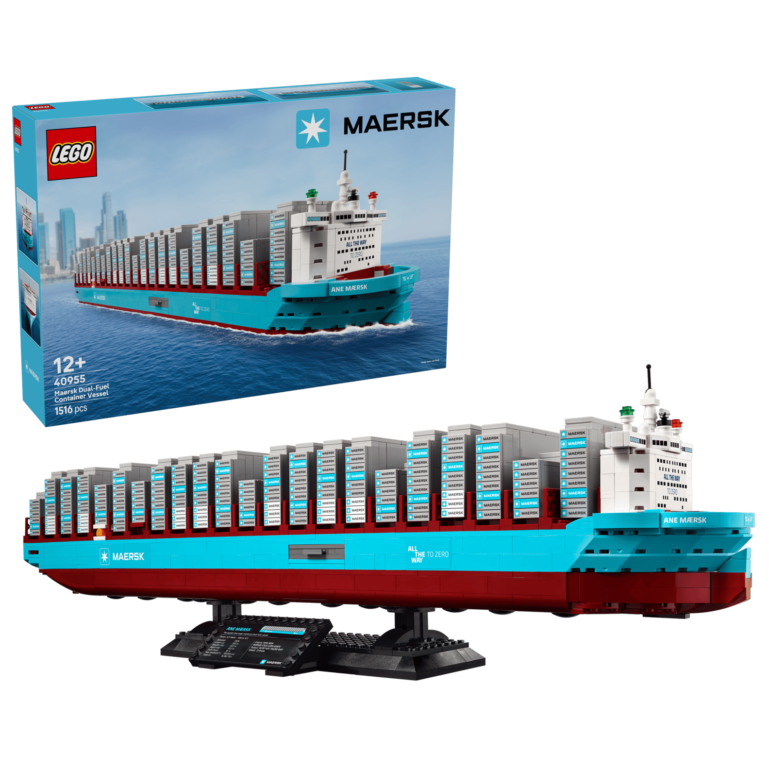 LEGO Maersk Dual-Fuel Container Vessel Set (40955)