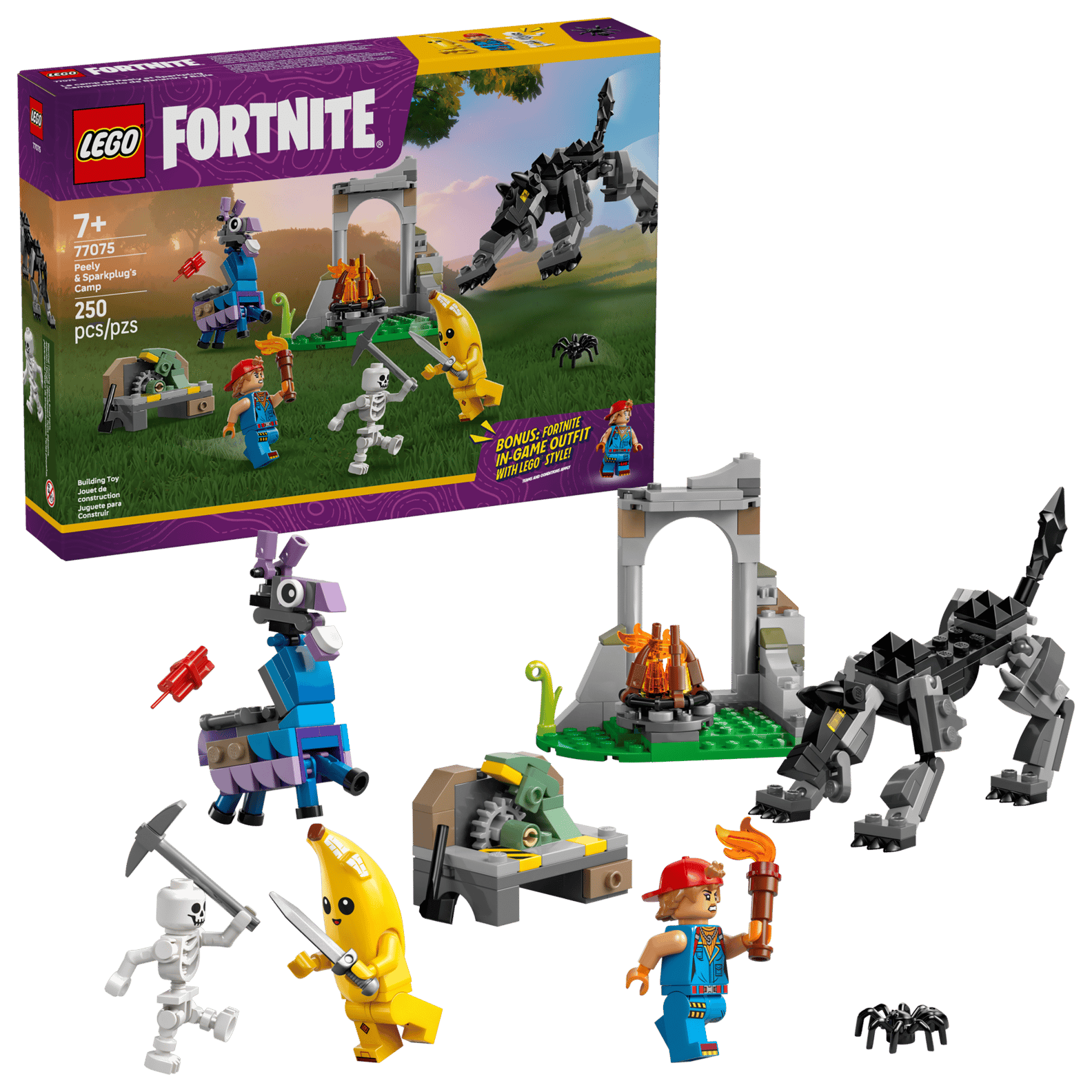 LEGO Fortnite Peely & Sparkplug’s Camp Set (77075)