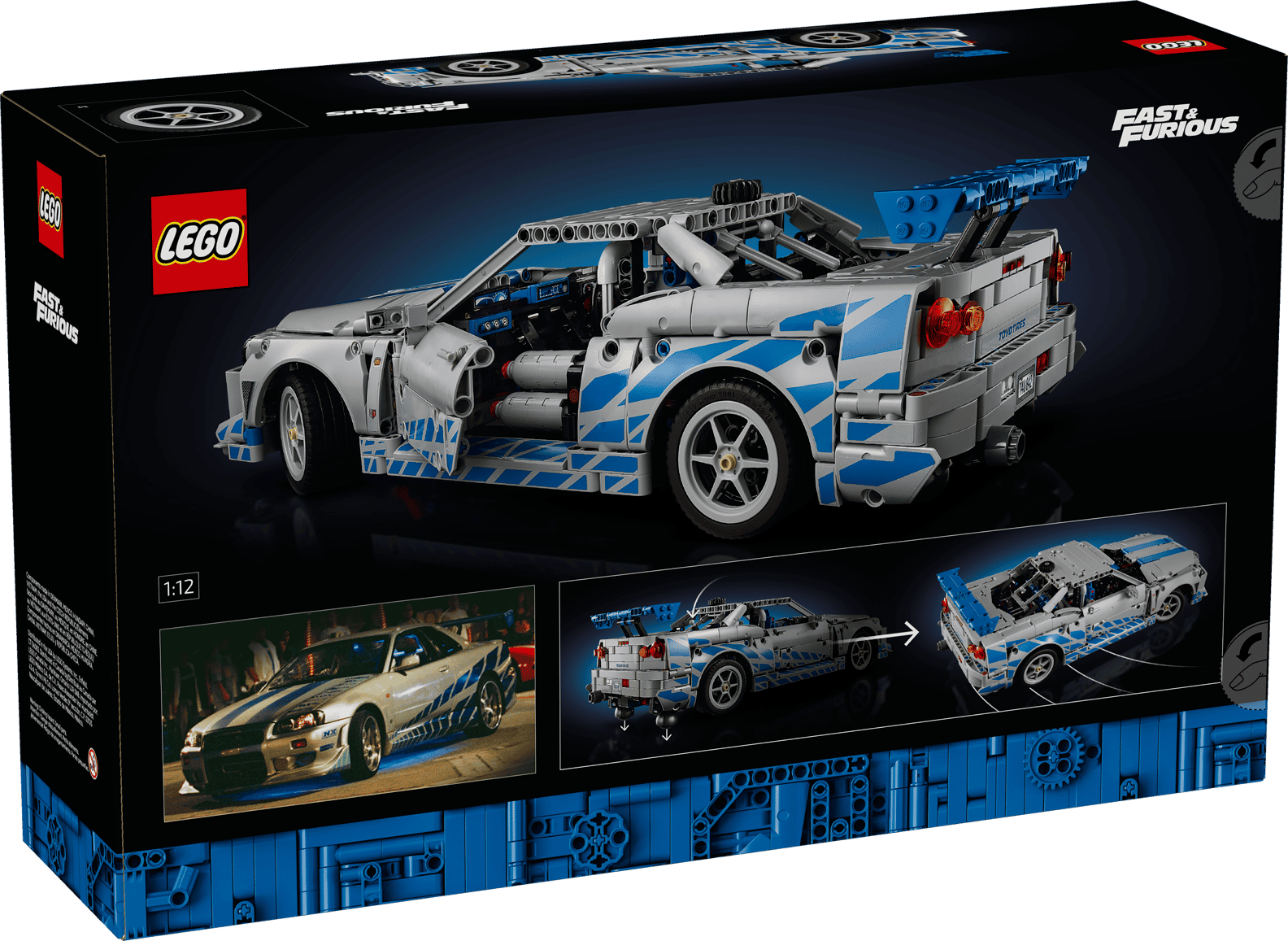 LEGO Technic 2 Fast 2 Furious Nissan Skyline GT-R (R34) Set (42210)