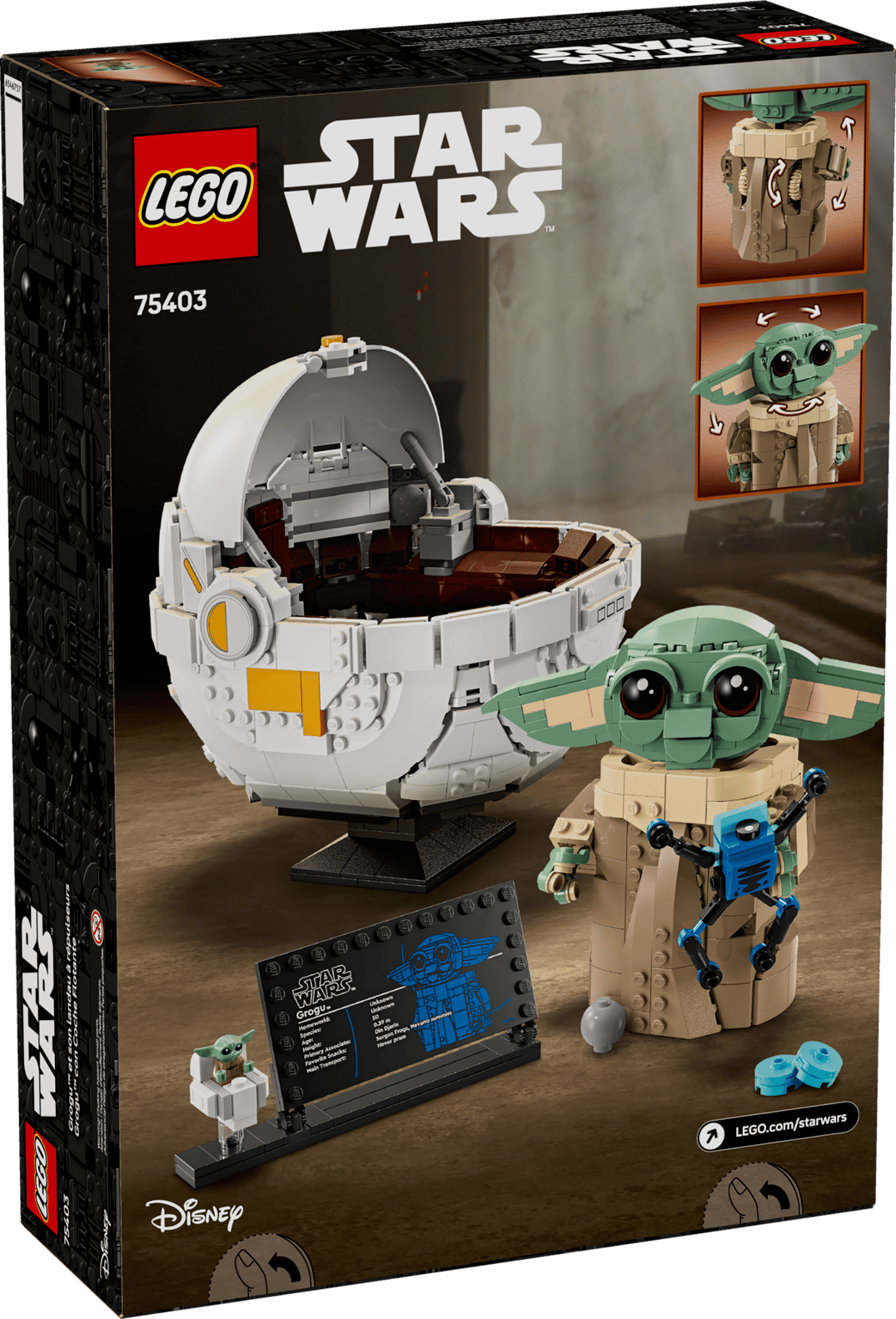 LEGO Star Wars Grogu With Hover Pram Set (75403)