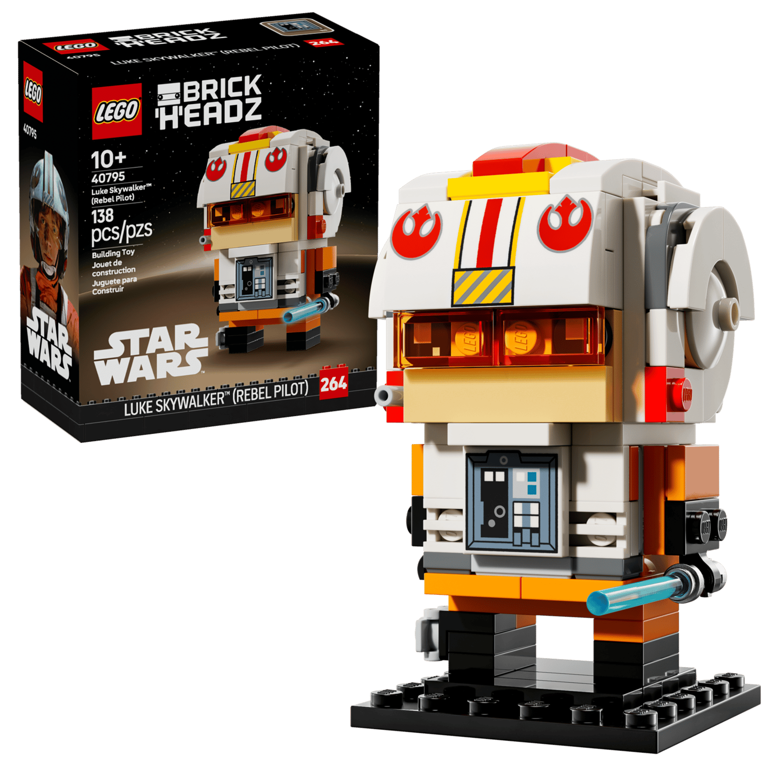 LEGO BrickHeadz Star Wars Luke Skywalker (Rebel Pilot) Set (40795)