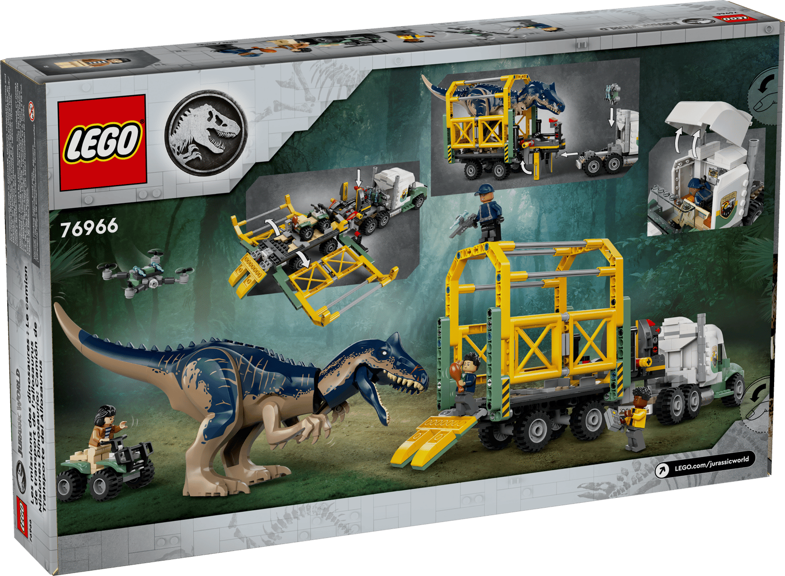 LEGO Jurassic World Dinosaur Missions: Allosaurus Transport Truck Set (76966)