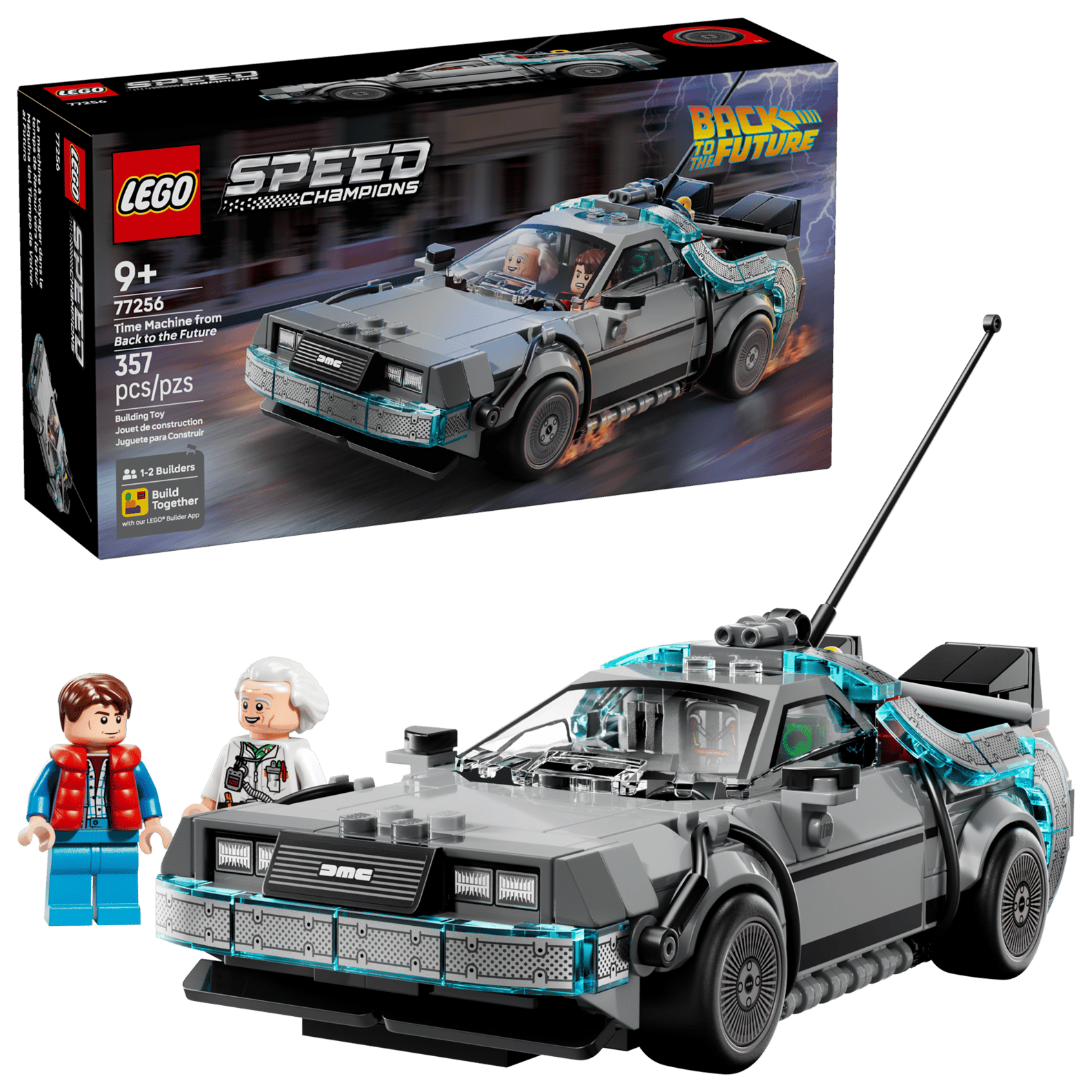 LEGO Speed Champions Time Machine From Back to the Future Set (77256)