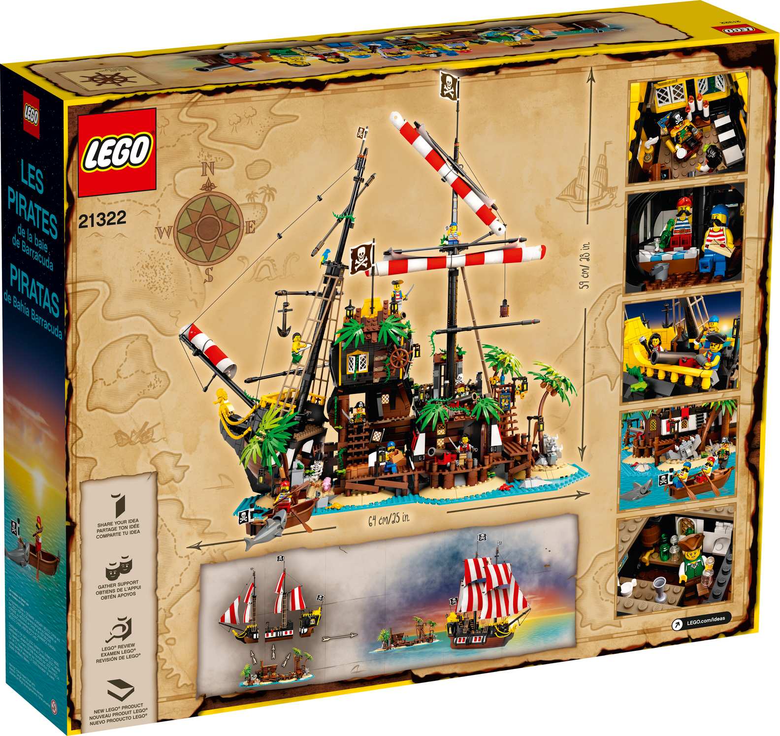LEGO Ideas Pirates of Barracuda Bay Set (21322)
