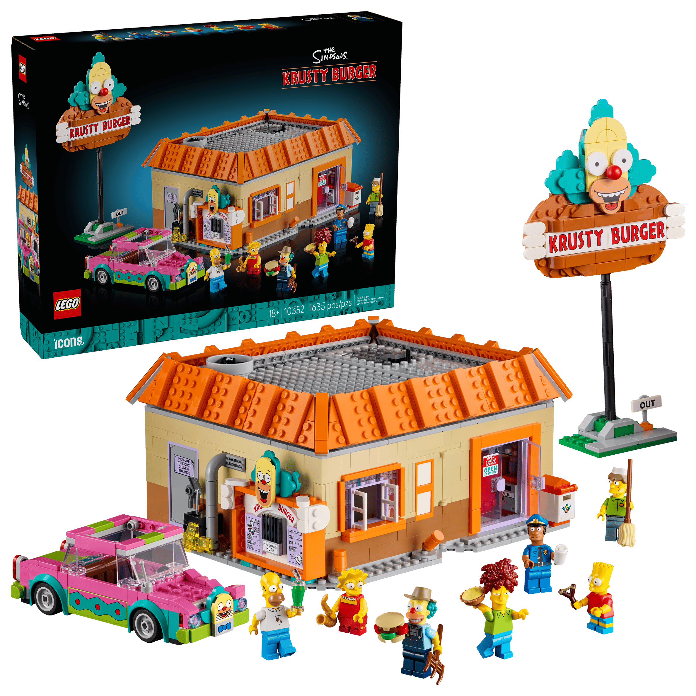 LEGO Icons The Simpsons Krusty Burger Set (10352)