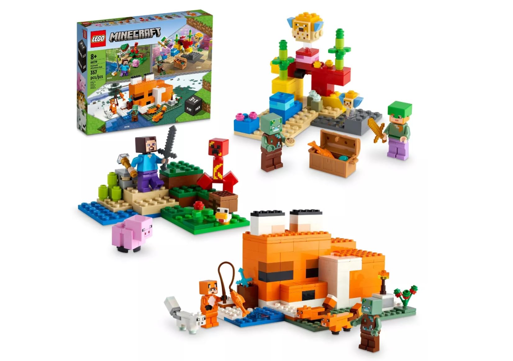 LEGO Minecraft Overworld Adventures Pack Set (66779)