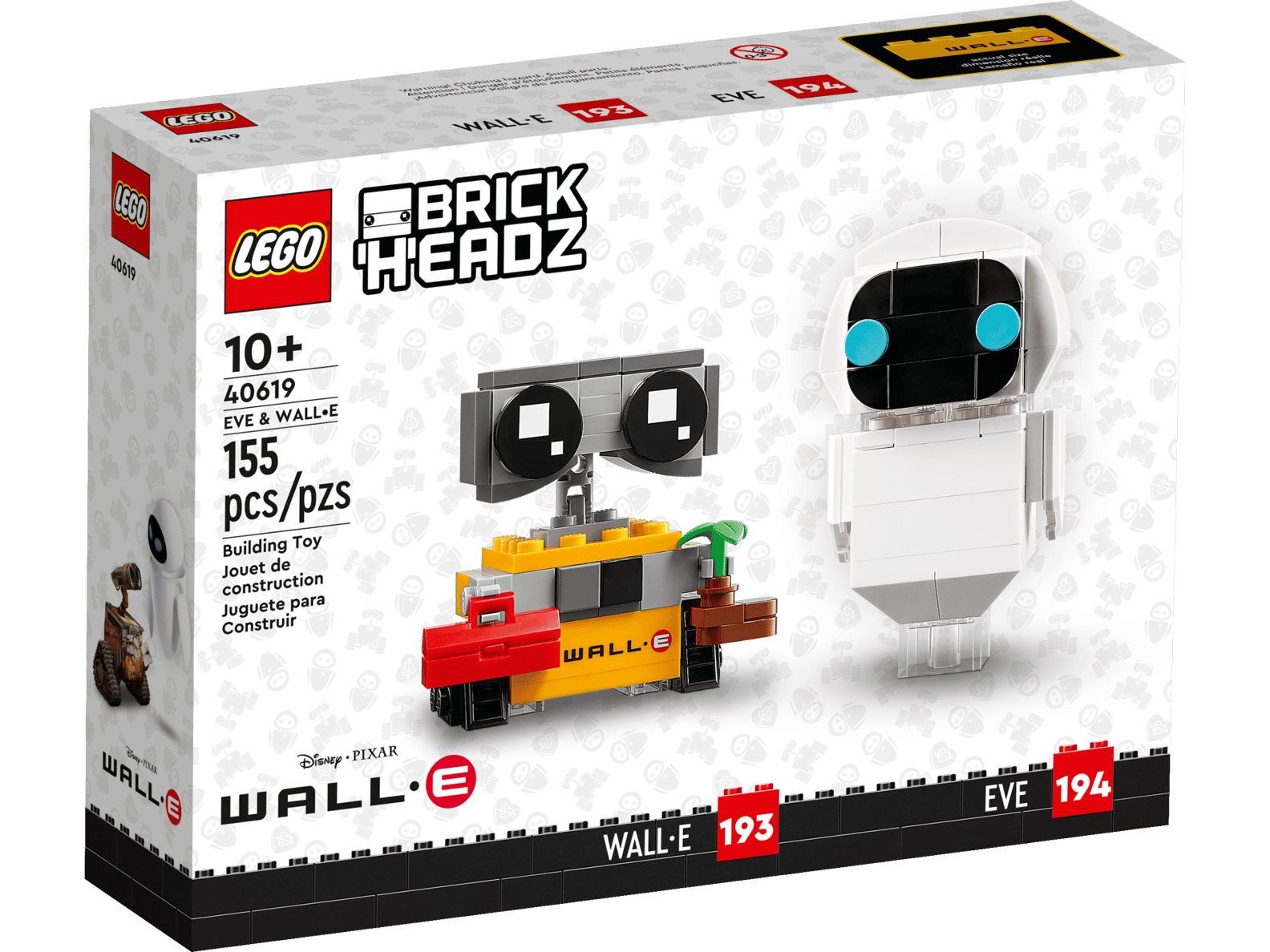 LEGO Disney Eve & Wall-E BrickHeadz Set (40619)