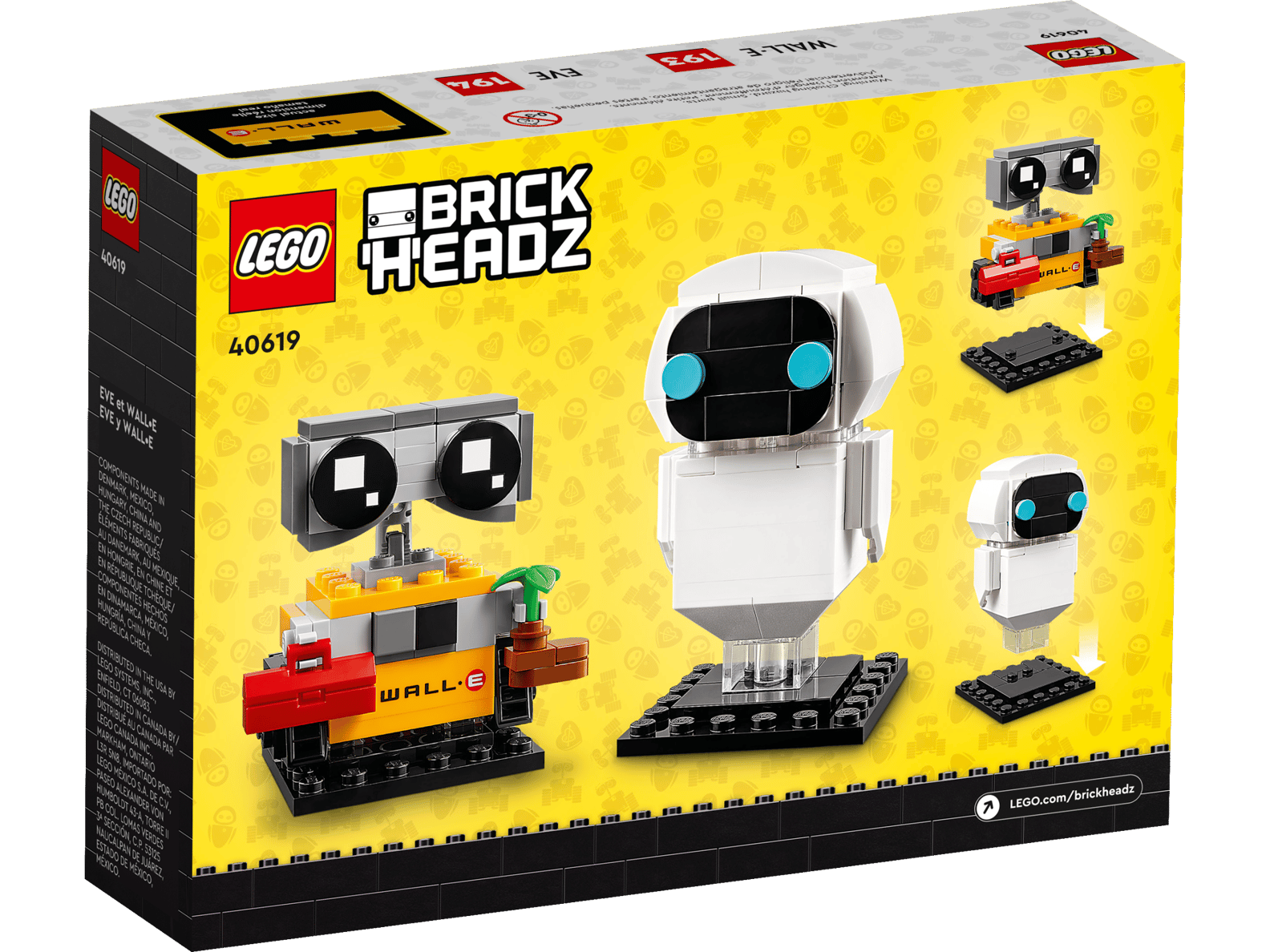 LEGO Disney Eve & Wall-E BrickHeadz Set (40619)