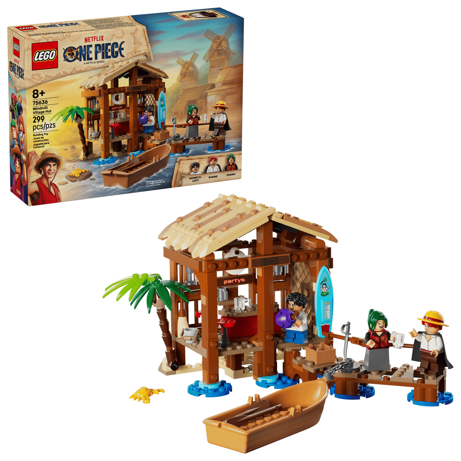 LEGO One Piece Windmill Village Hut Set (75636)