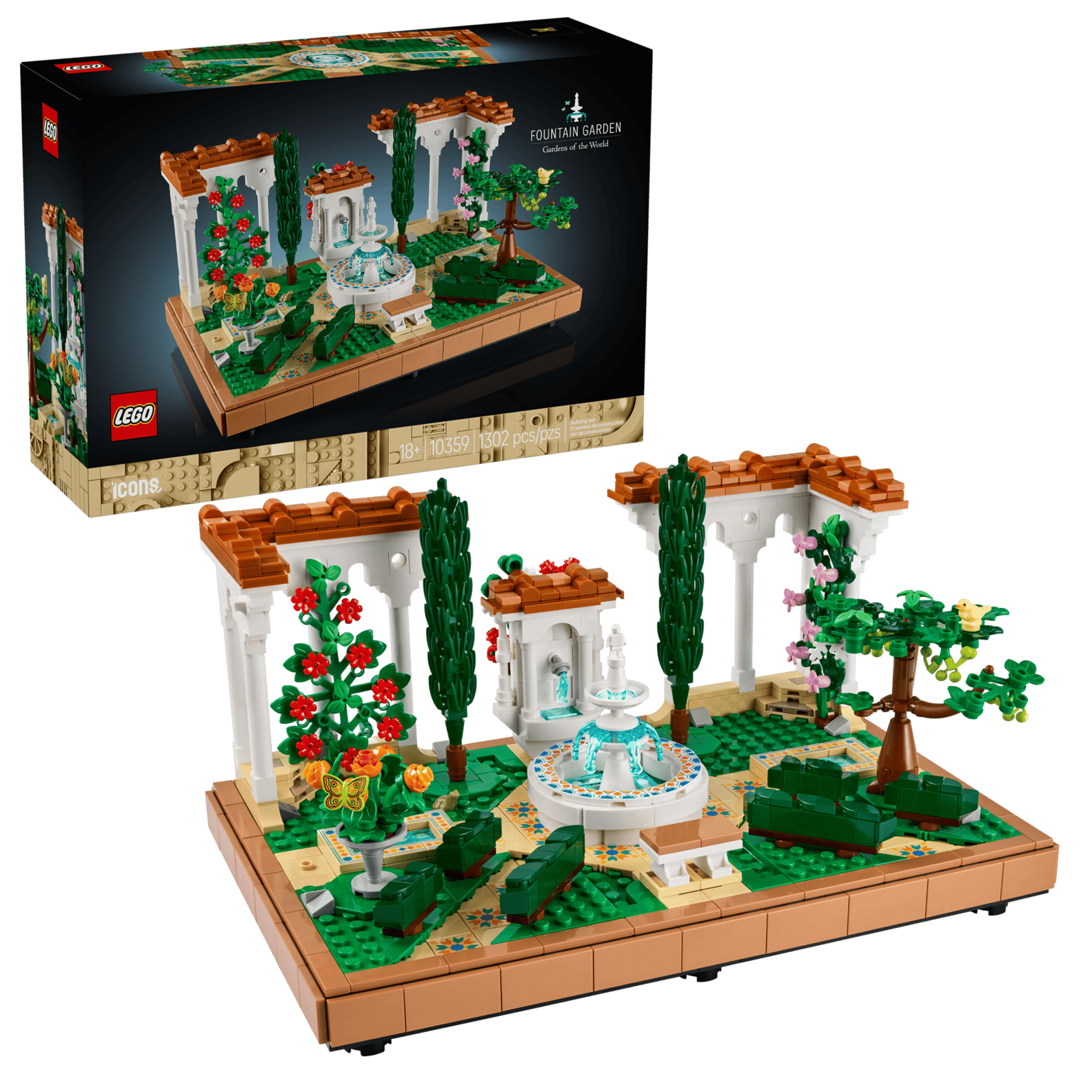 LEGO Icons Fountain Garden Set (10359)