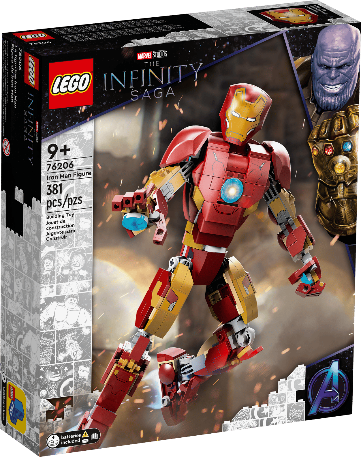 LEGO Marvel Iron Man Figure Set (76206)