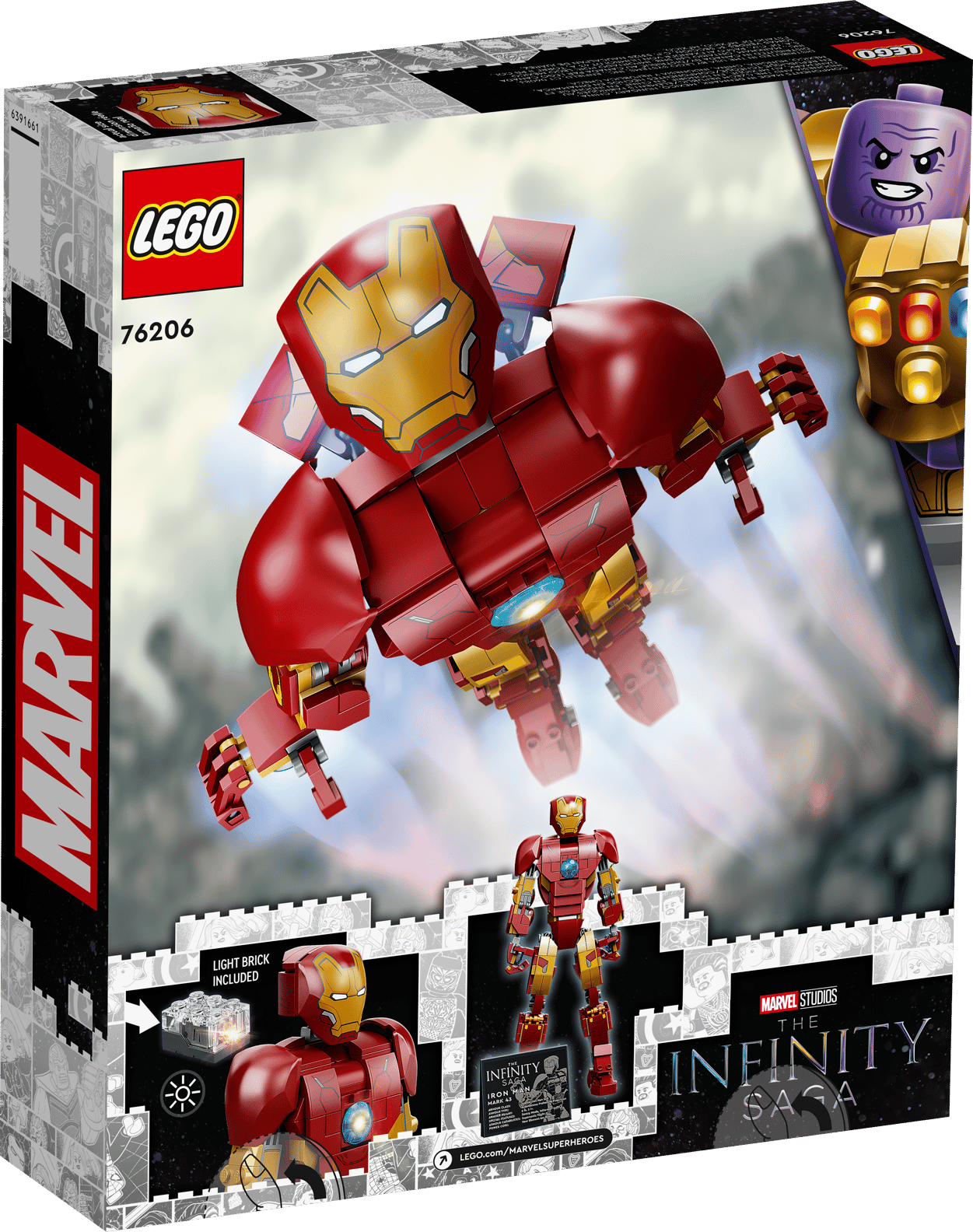 LEGO Marvel Iron Man Figure Set (76206)