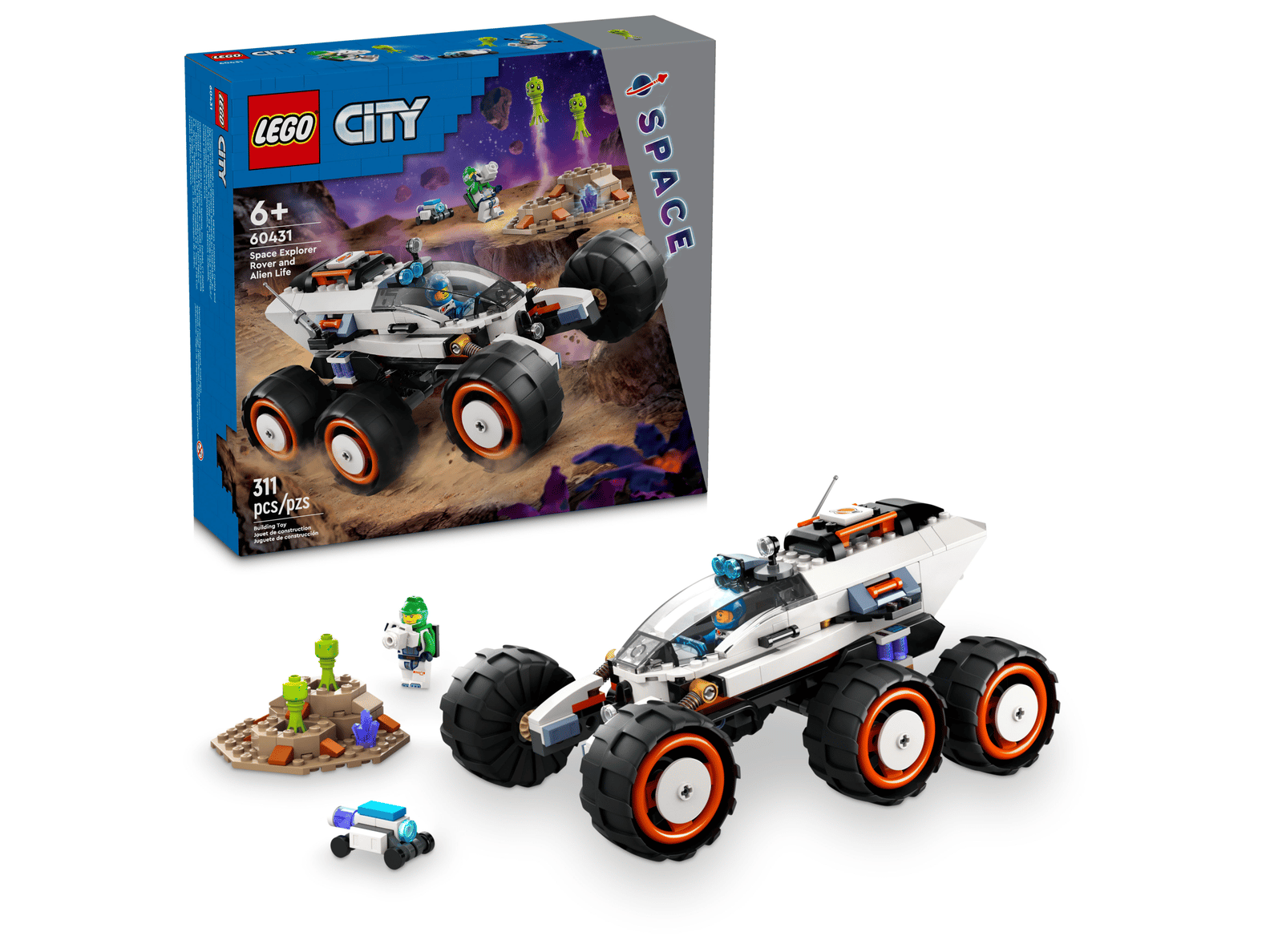 LEGO City Space Explorer Rover and Alien Life Set (60431)