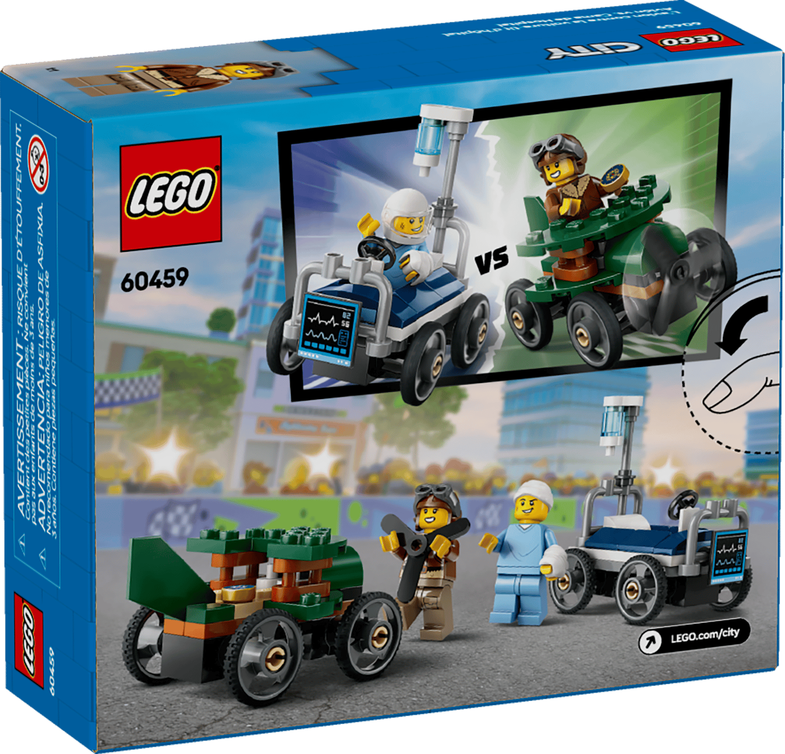 LEGO City Airplane vs. Hospital Bed Set (60459)