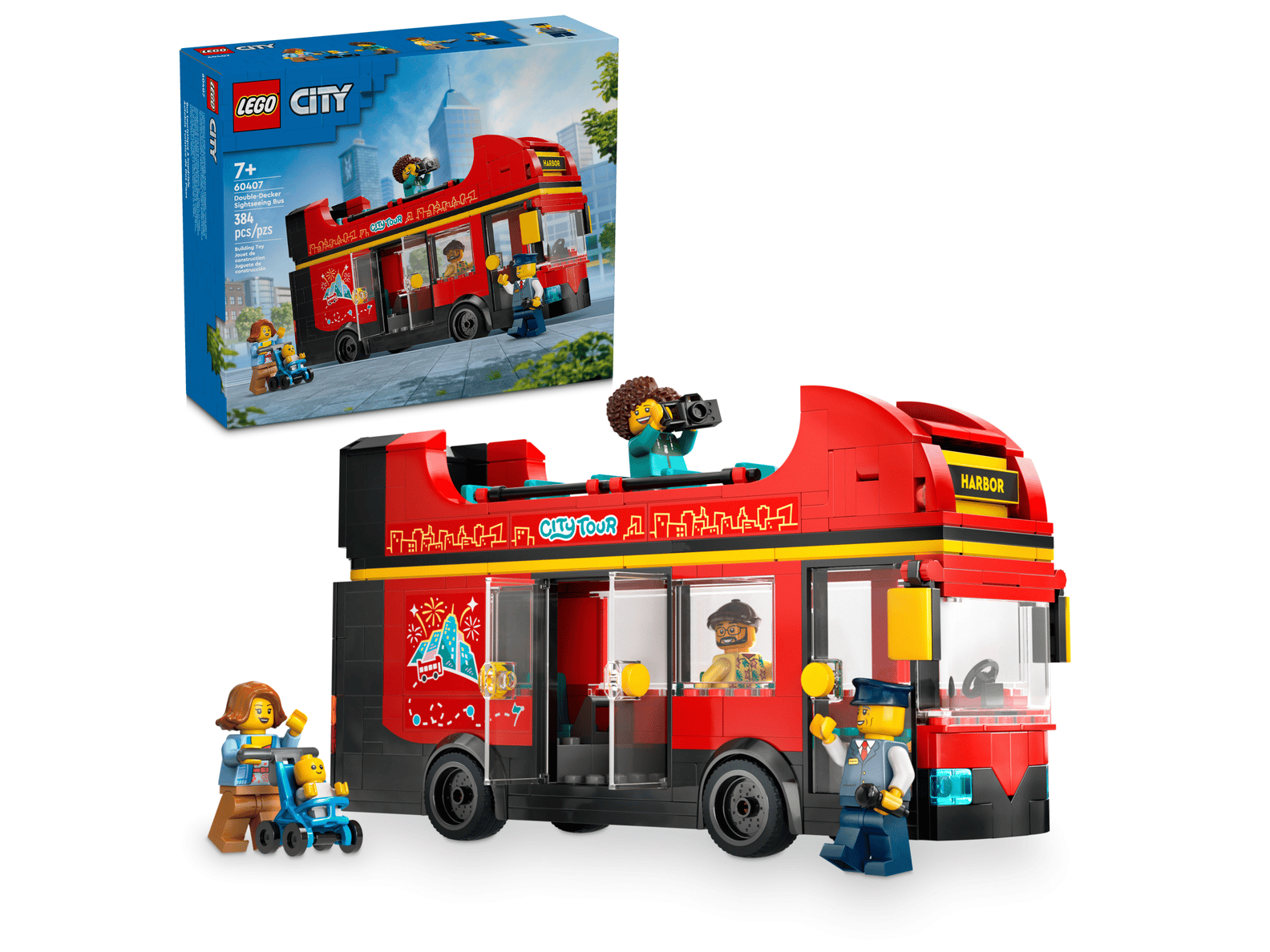 LEGO City Double-Decker Sightseeing Bus Set (60407)