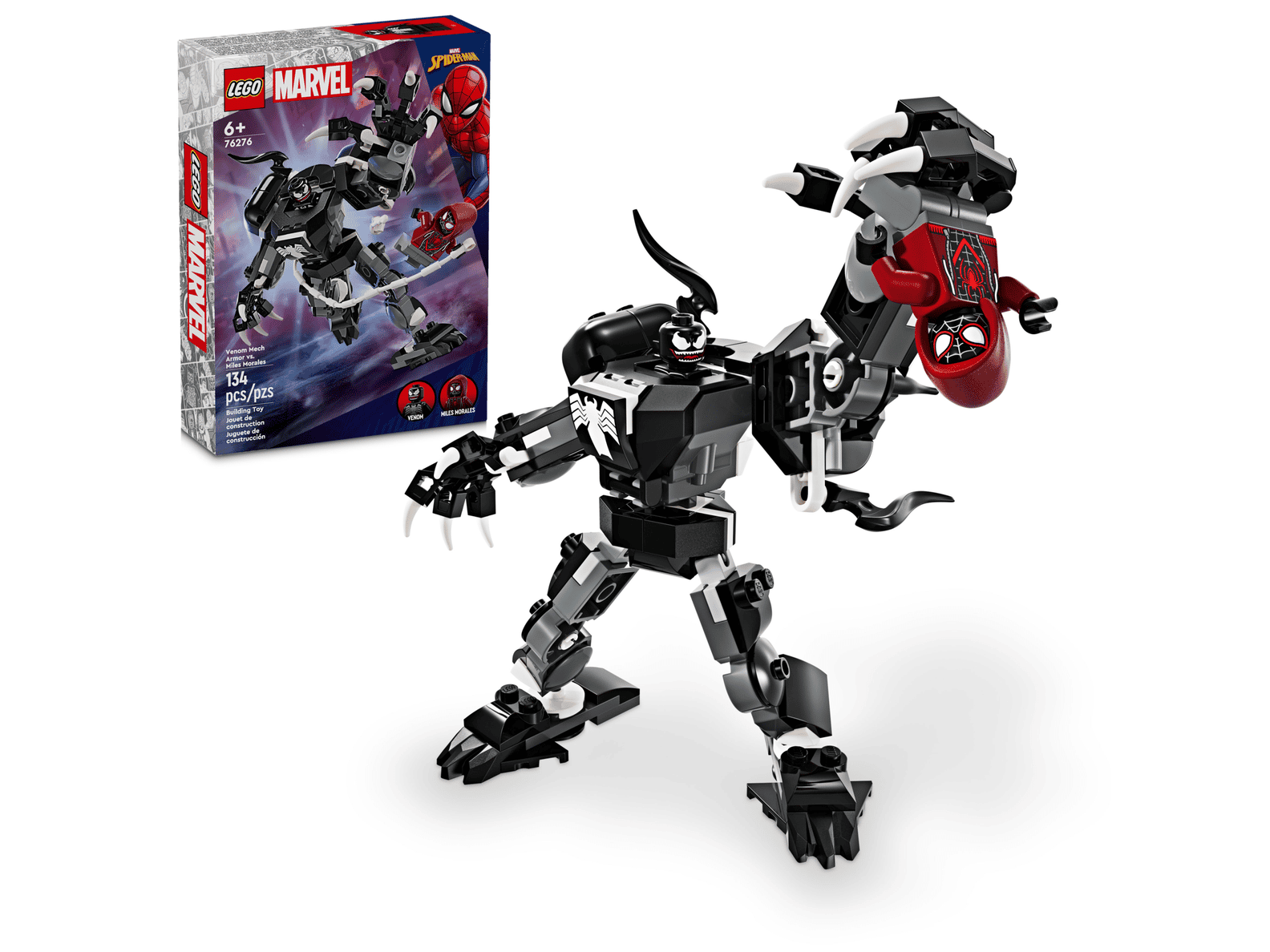 LEGO Marvel Venom Mech Armor vs. Miles Morales Set (76276)