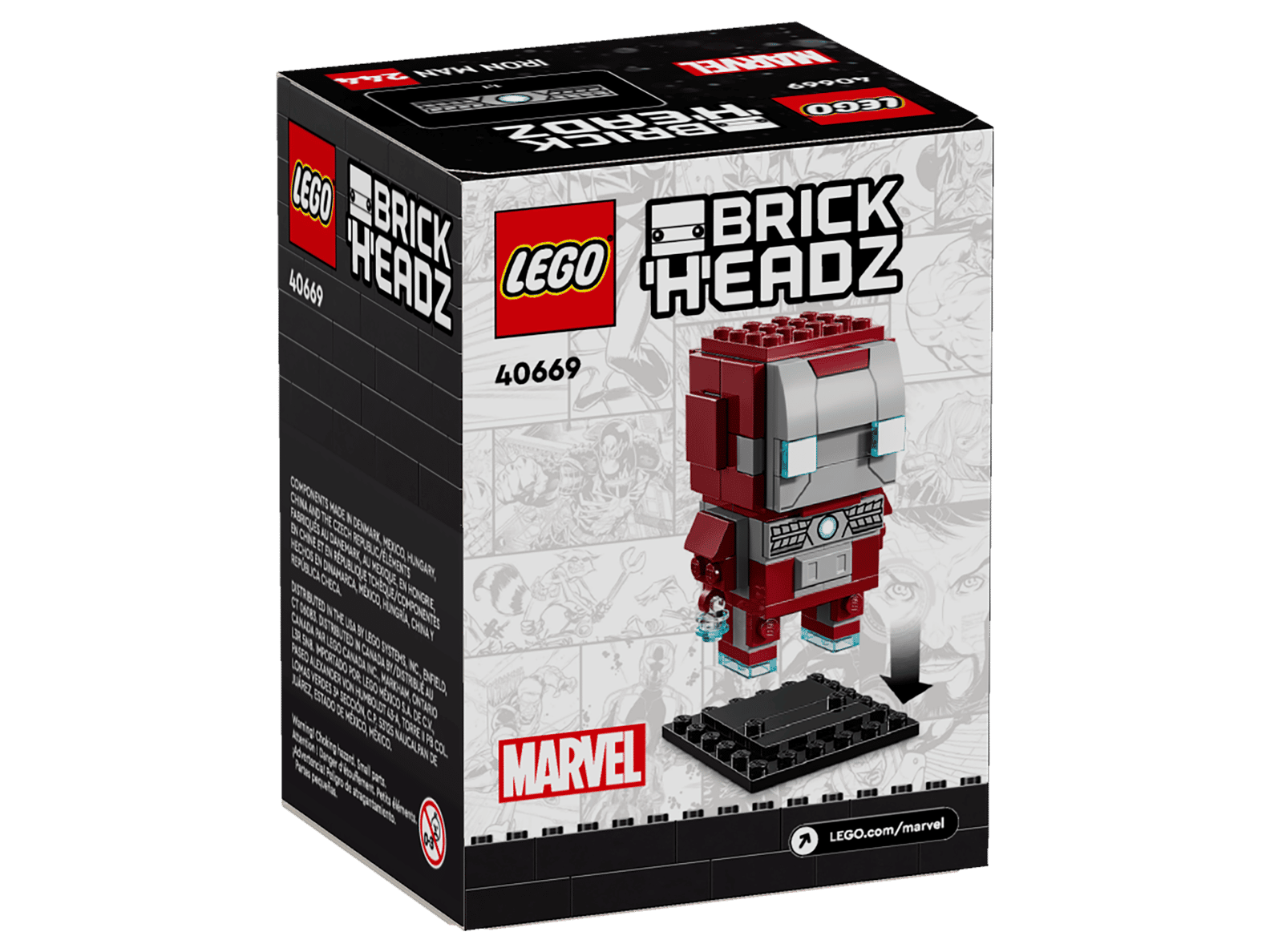 LEGO Marvel Iron Man MK5 BrickHeadz Set (40669)