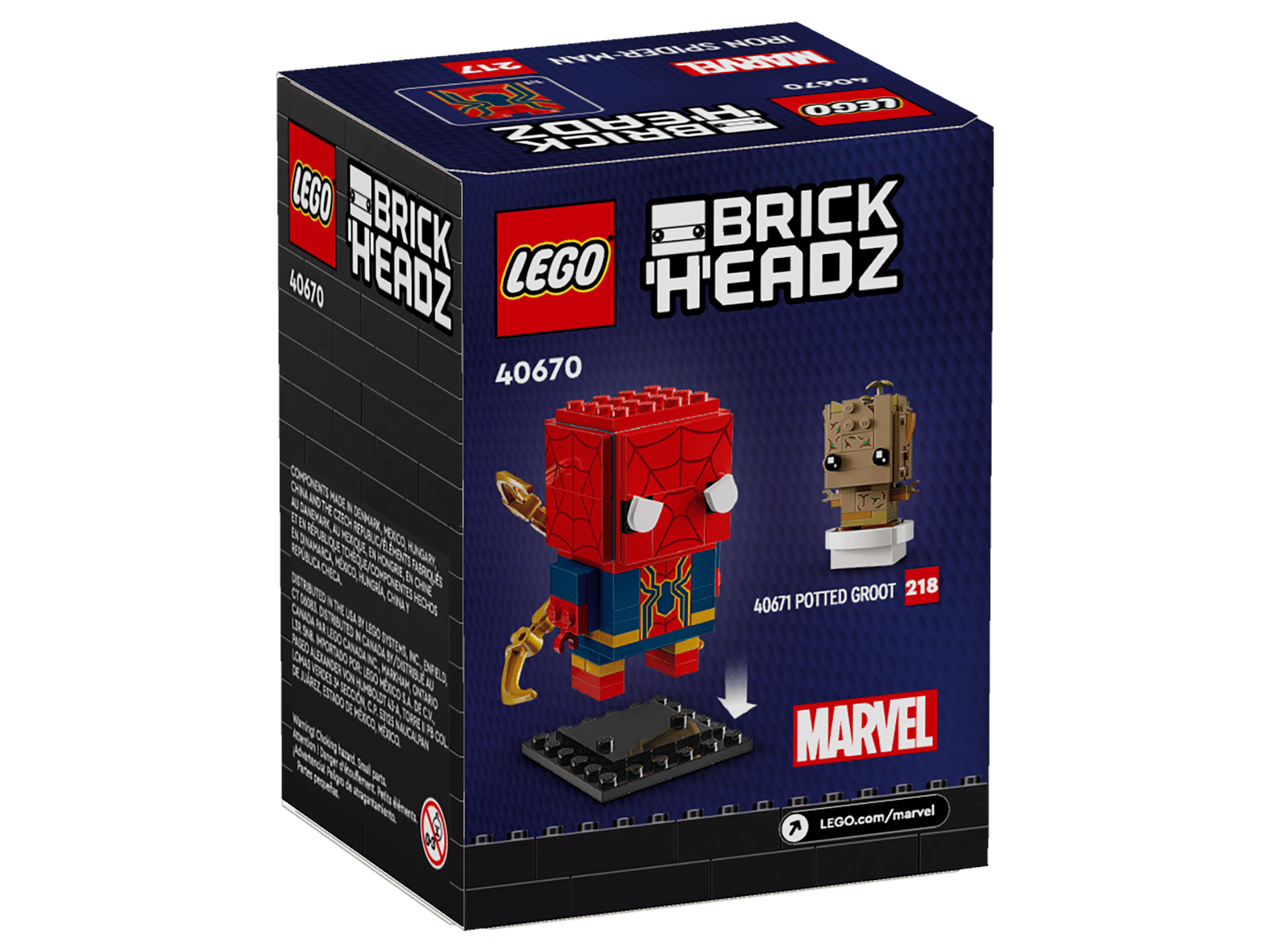 LEGO Marvel Iron Spider-Man BrickHeadz Set (40670)