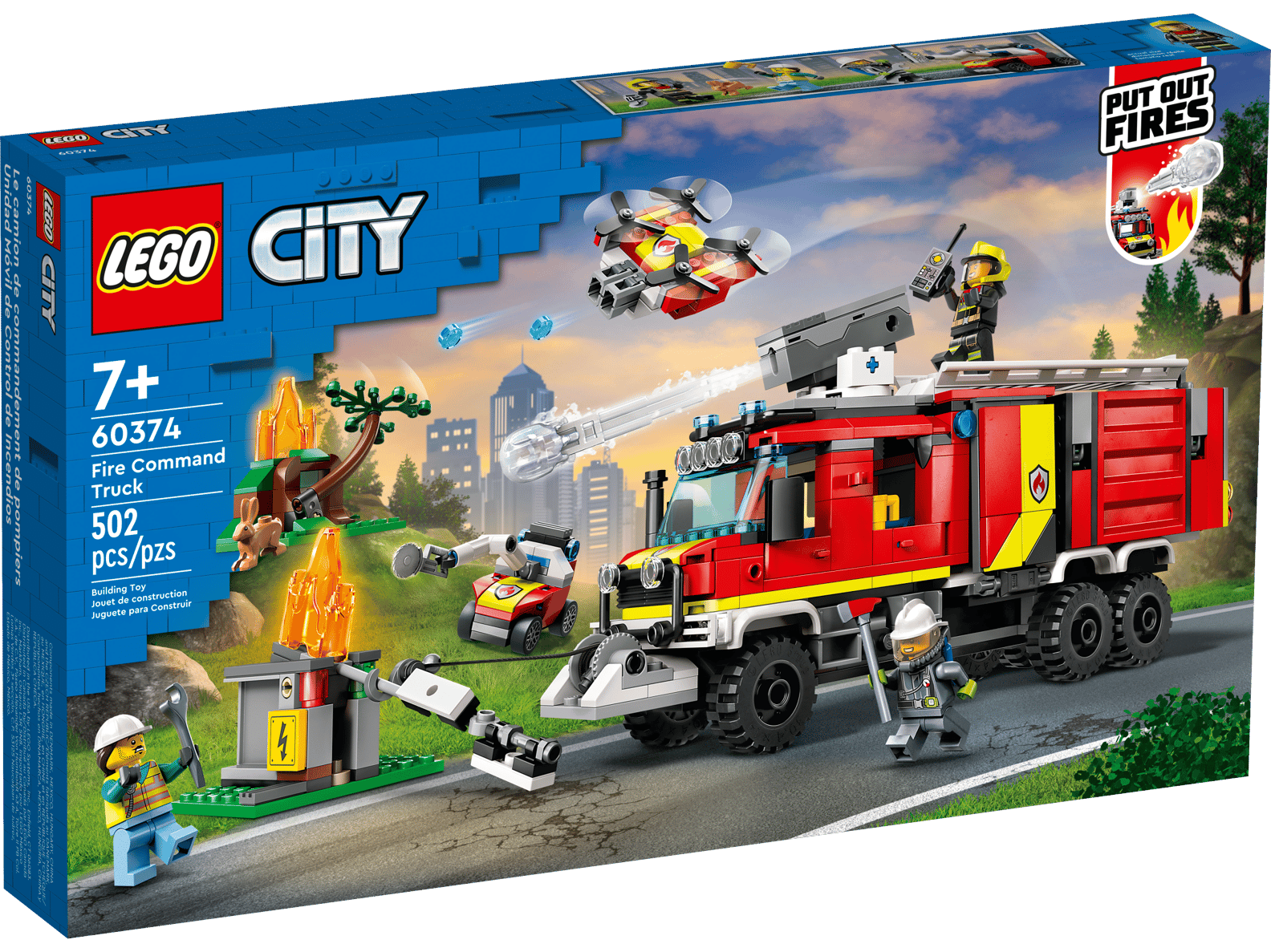 LEGO City Fire Command Truck Set (60374)