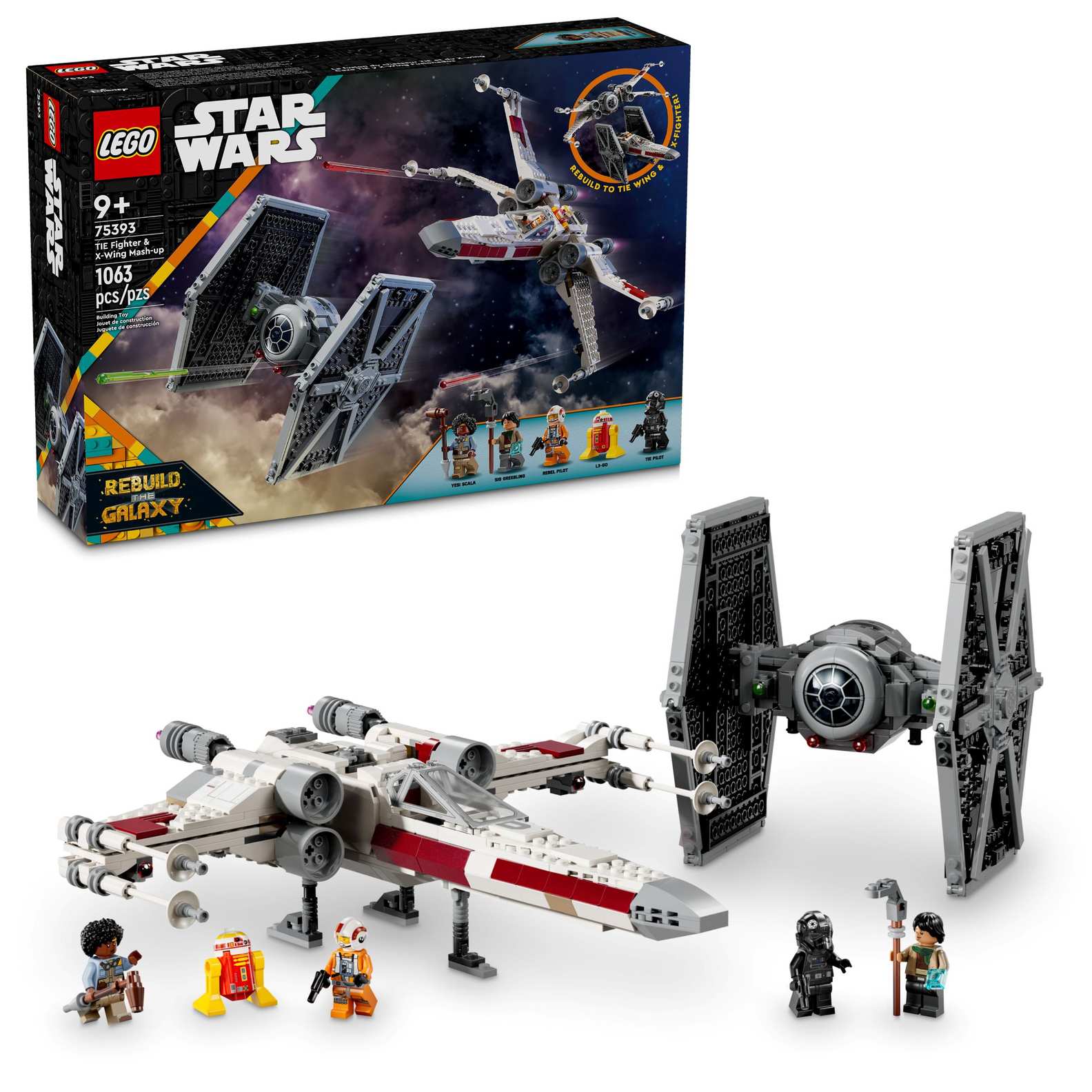 LEGO Star Wars TIE Fighter & X-Wing Mash-Up Set (75393)