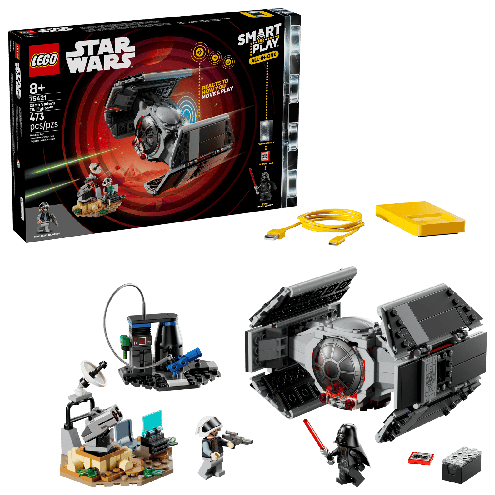 LEGO Star Wars Darth Vader’s TIE Fighter Smart Play Set (75421)