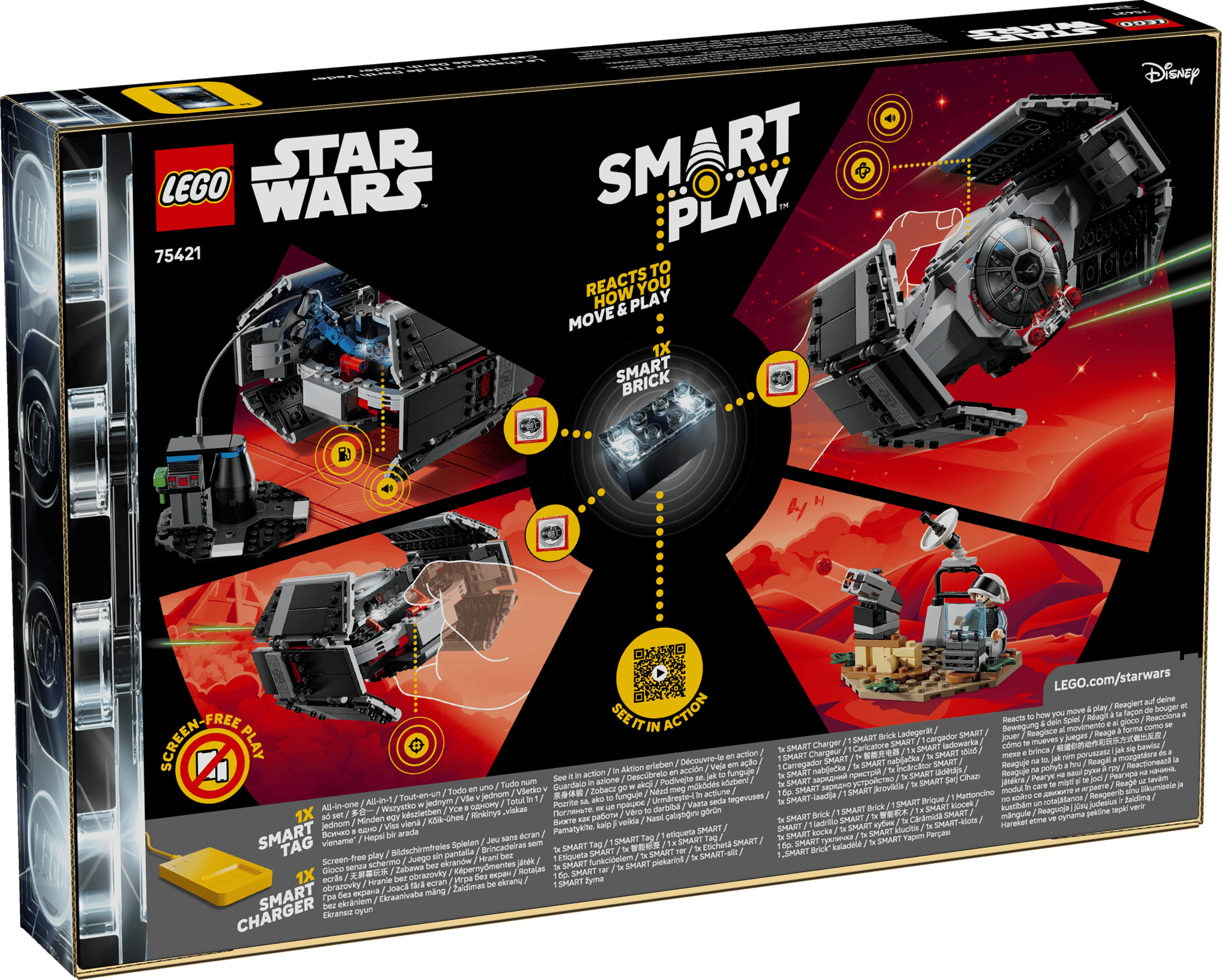 LEGO Star Wars Darth Vader’s TIE Fighter Smart Play Set (75421)