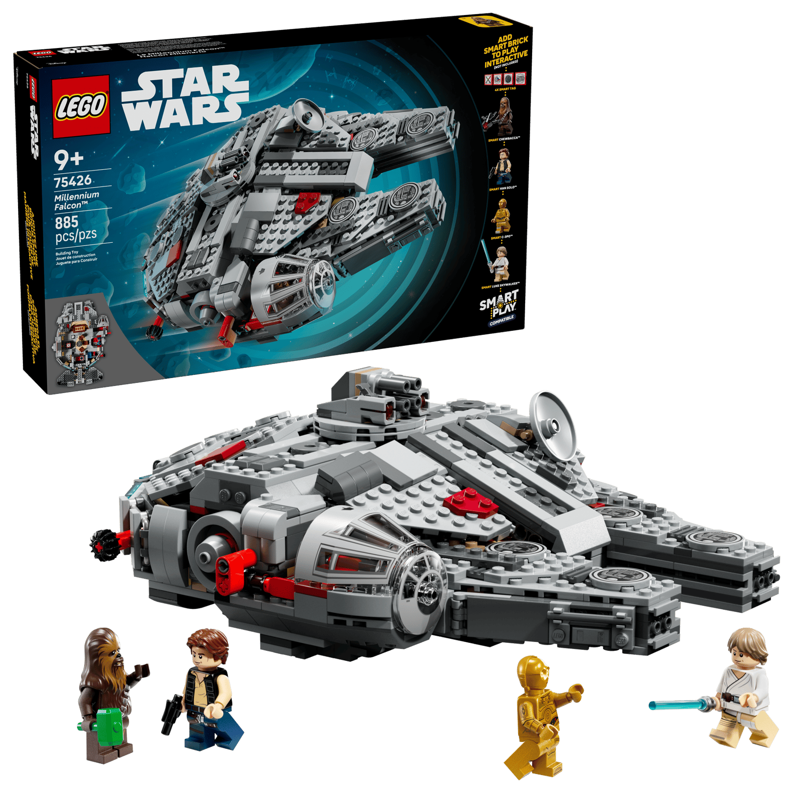 LEGO Star Wars Millennium Falcon Smart Play Set (75426)