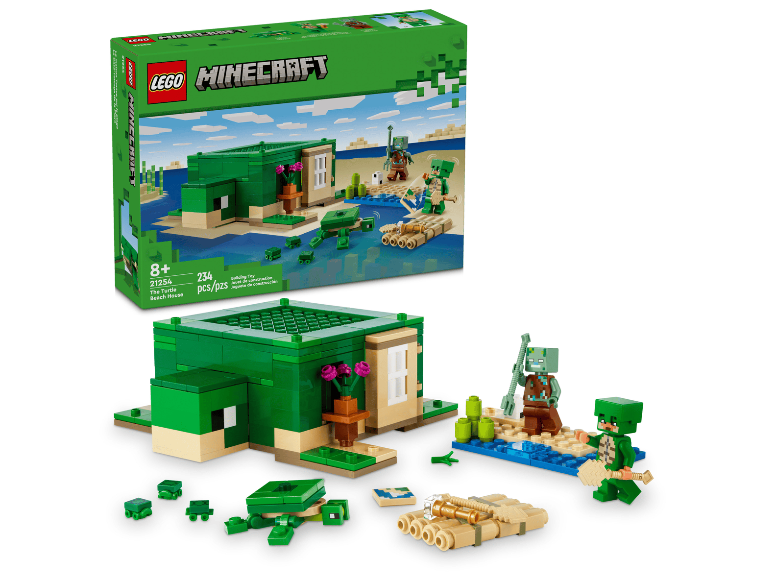 LEGO Minecraft The Turtle Beach House Set (21254)