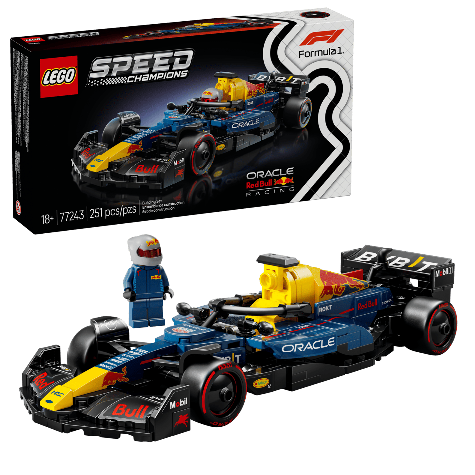 LEGO Speed Champions Oracle Red Bull Racing RB20 F1® Race Car Set (77243)