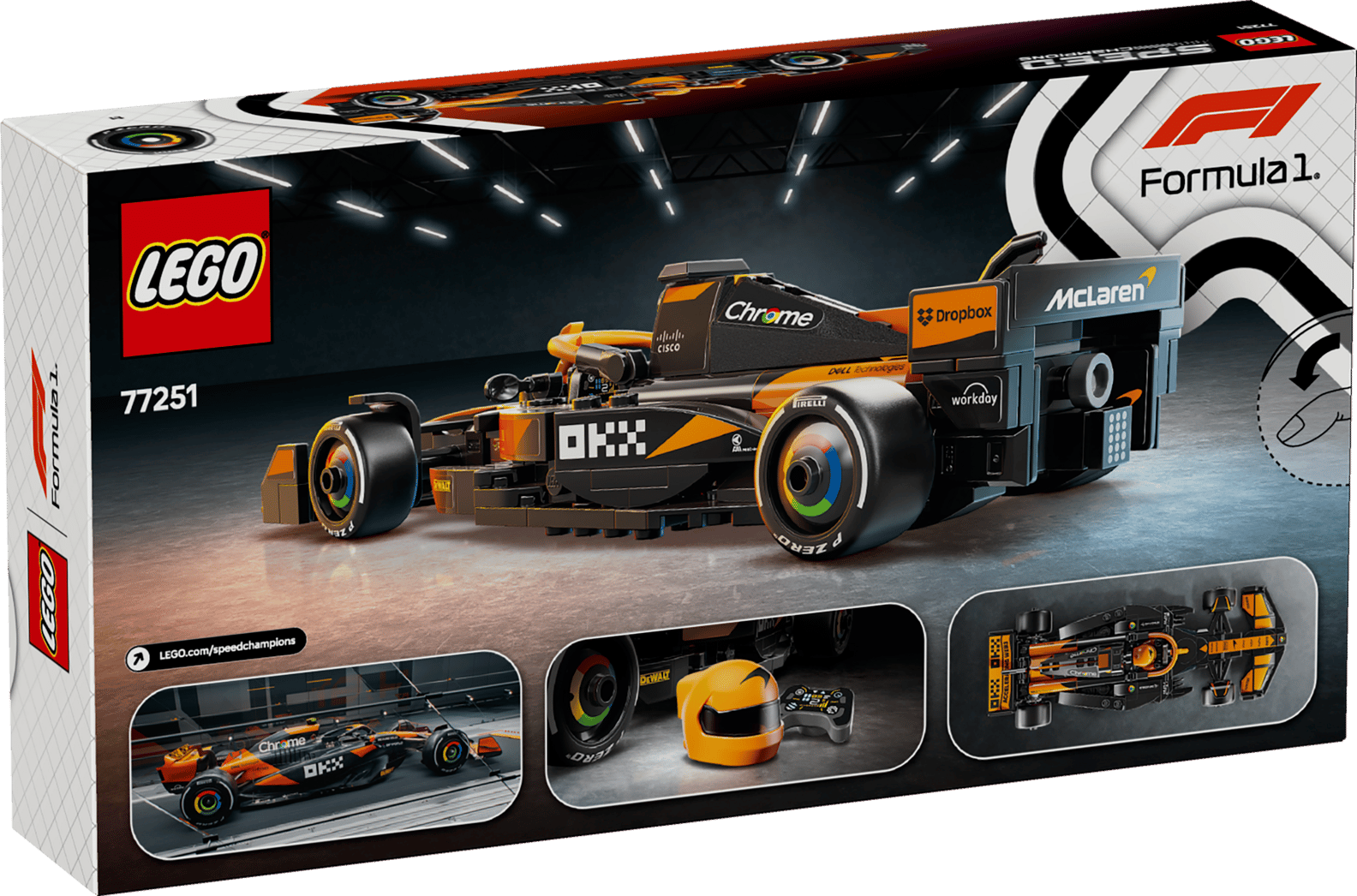 LEGO Speed Champions McLaren F1 Team MCL38 Race Car Set (77251)