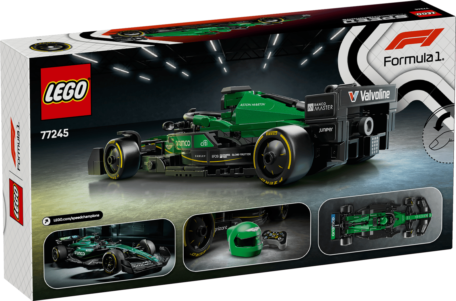 LEGO Speed Champions Aston Martin Aramco F1 AMR24 Race Car Set (77245)