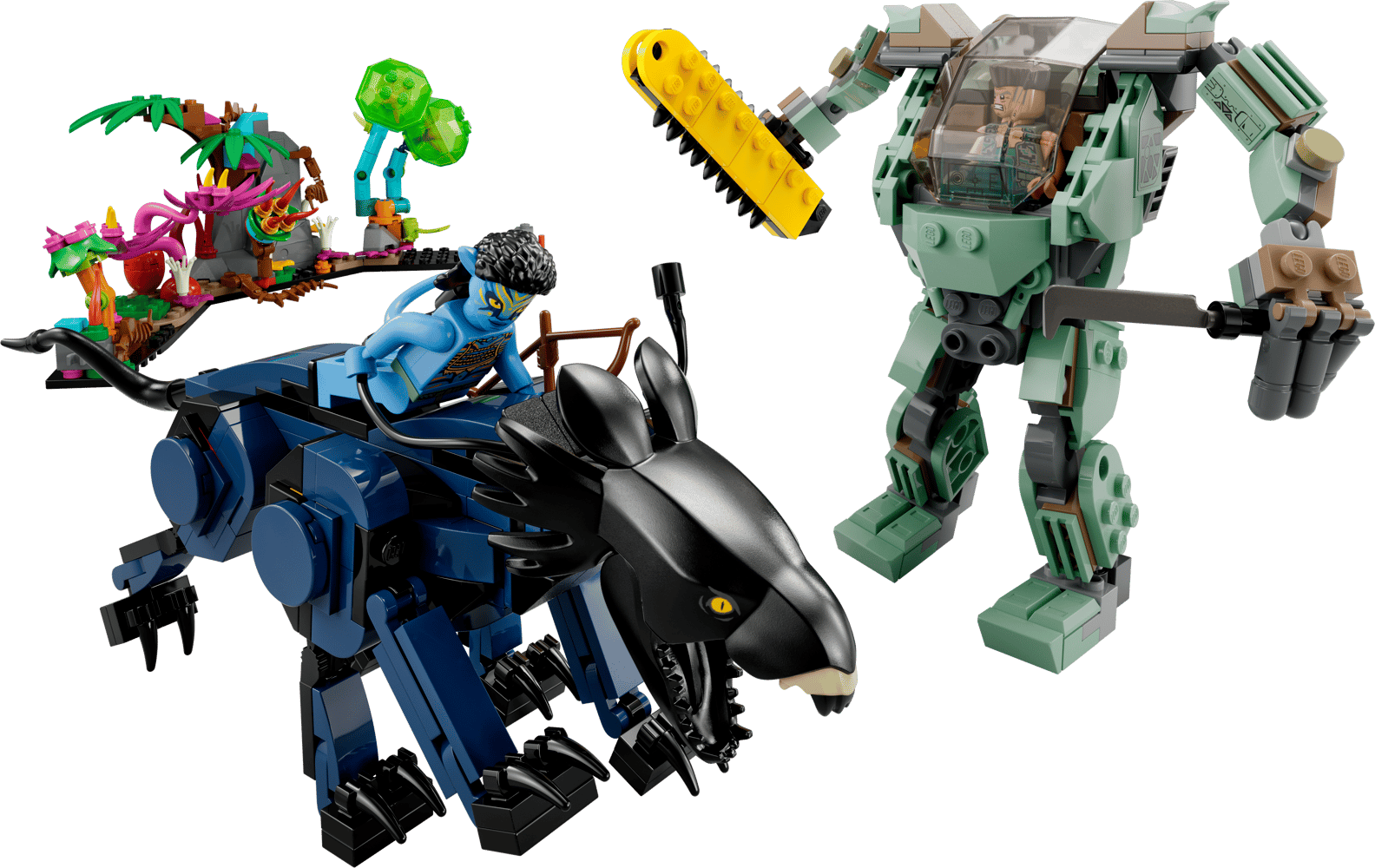 LEGO Avatar Neytiri & Thanator vs. AMP Suit Quaritch Set (75571)