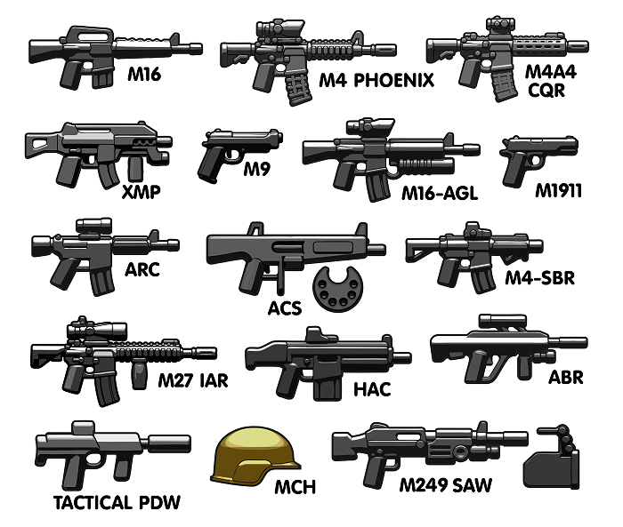 BrickArms Modern Combat Assault V3 Pack