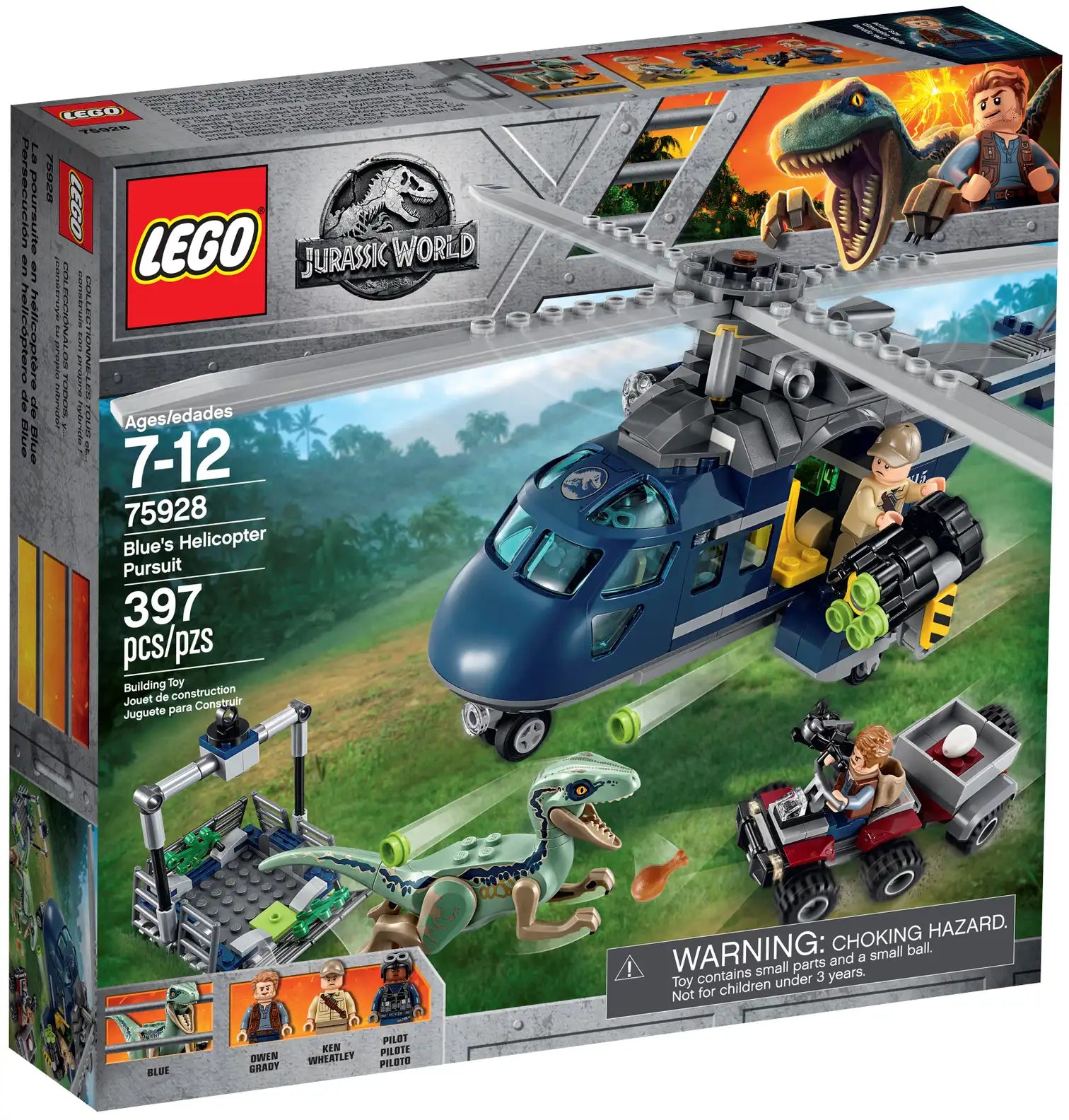 LEGO Jurassic World Blue’s Helicopter Pursuit Set (75928)