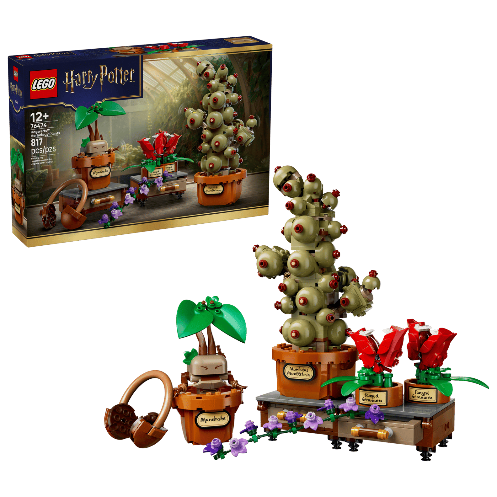 LEGO Harry Potter Hogwarts Herbology Plants Set (76474)