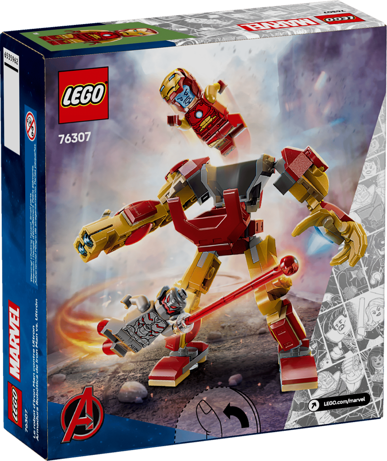 LEGO Marvel Iron Man Mech vs. Ultron Set (76307)