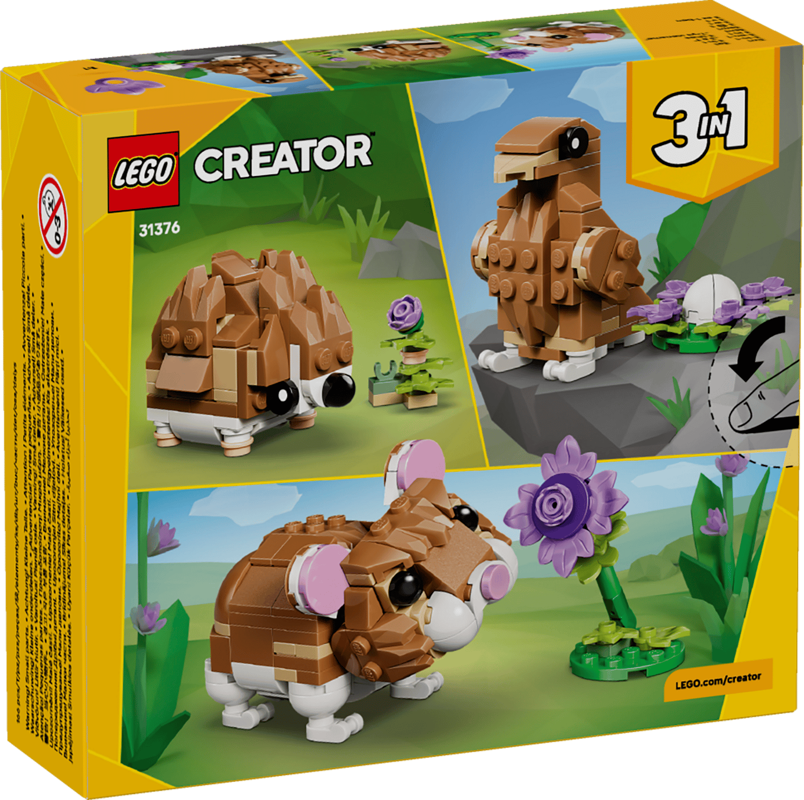 LEGO Creator Cute Hamster with a Flower Set (31376)