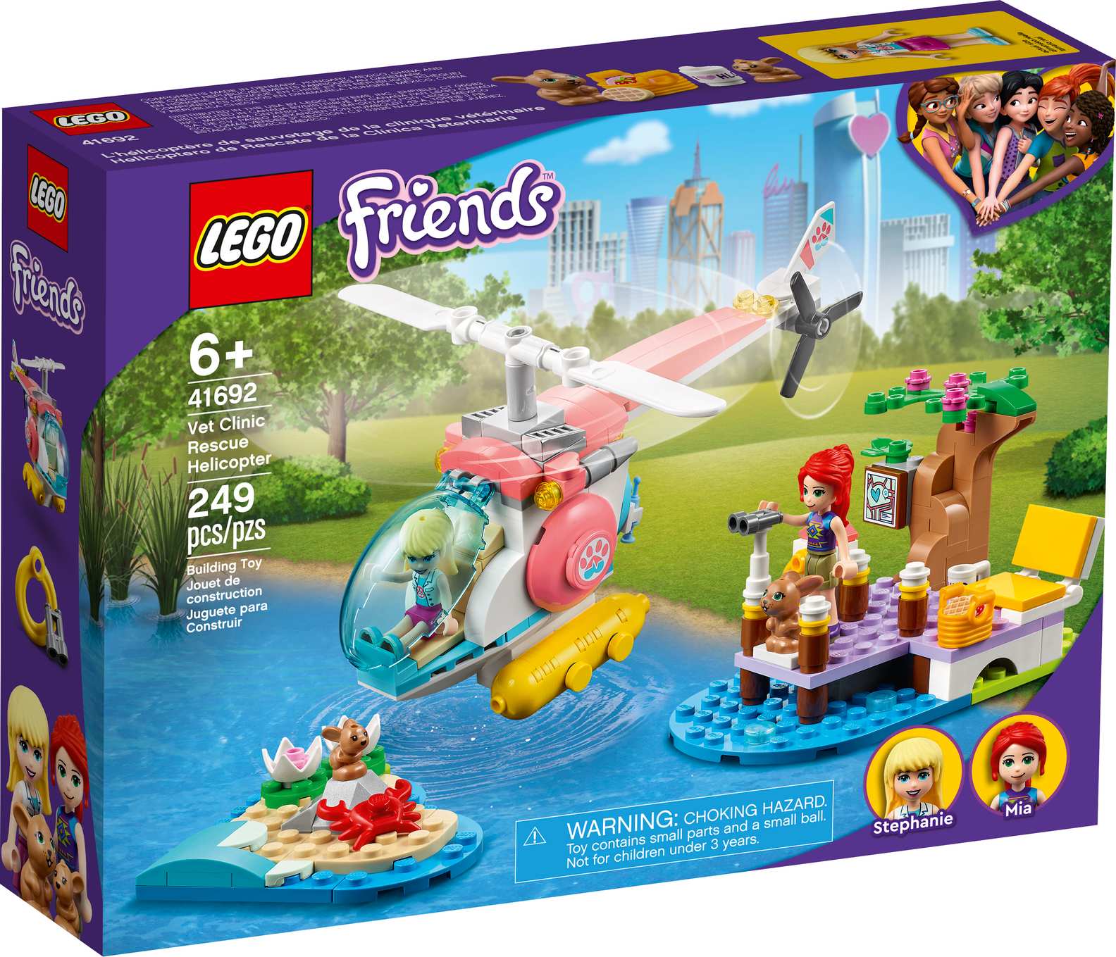 LEGO Friends Vet Clinic Rescue Helicopter Set (41692)
